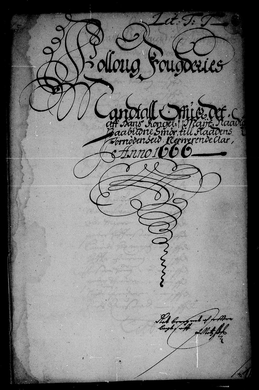Rentekammeret inntil 1814, Reviderte regnskaper, Stiftamtstueregnskaper, Landkommissariatet på Akershus og Akershus stiftamt, AV/RA-EA-5869/R/Rb/L0038: Akershus stiftamt, 1666
