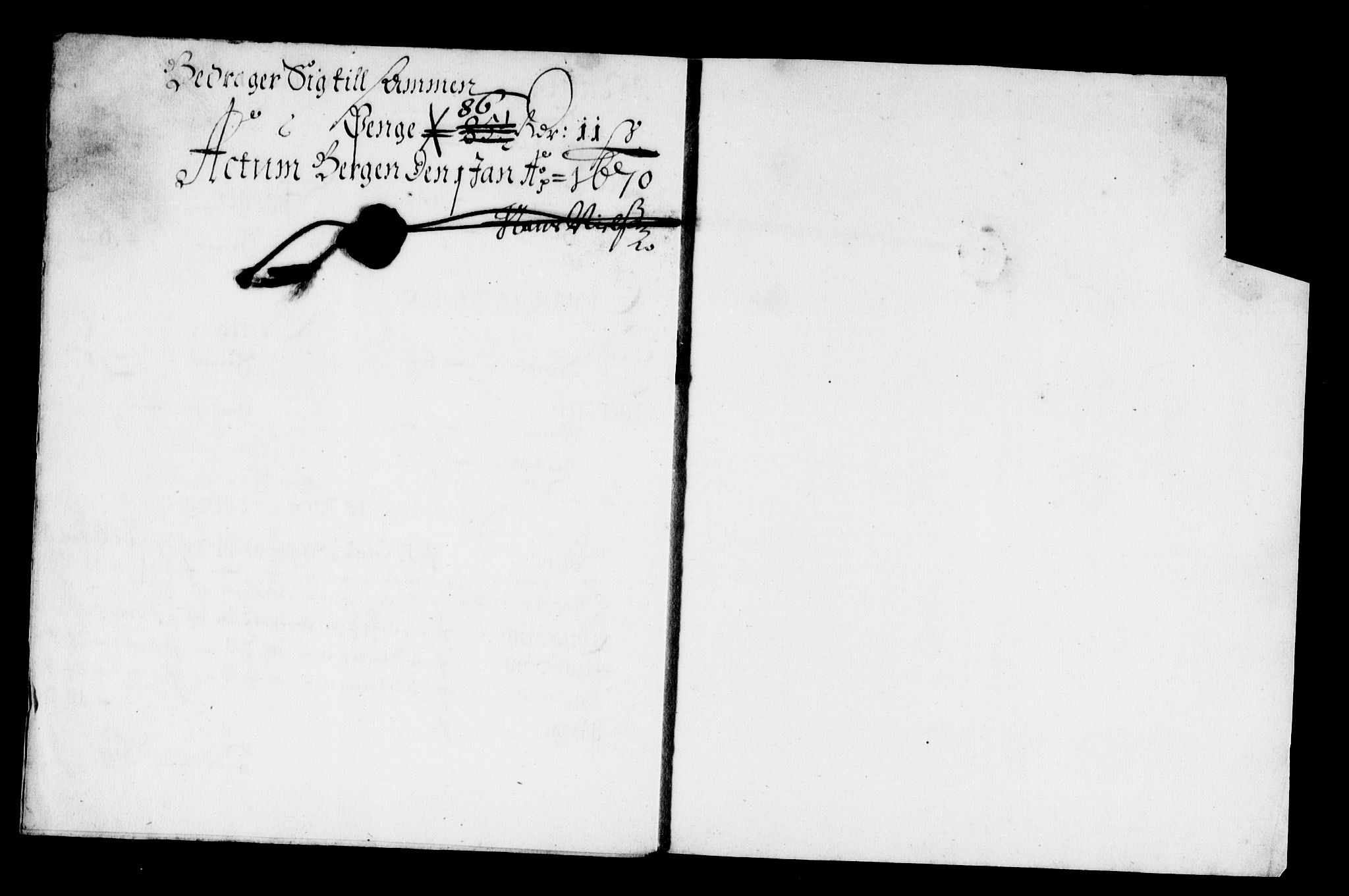 Rentekammeret inntil 1814, Reviderte regnskaper, Stiftamtstueregnskaper, Bergen stiftamt, RA/EA-6043/R/Rc/L0031: Bergen stiftamt, 1669-1670