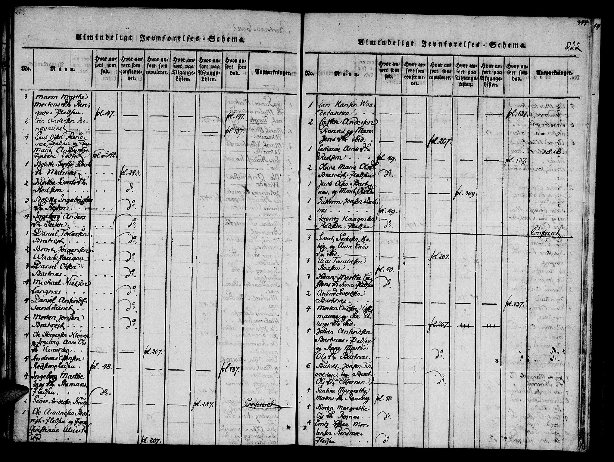 Ministerialprotokoller, klokkerbøker og fødselsregistre - Nord-Trøndelag, SAT/A-1458/741/L0387: Ministerialbok nr. 741A03 /2, 1817-1822, s. 222