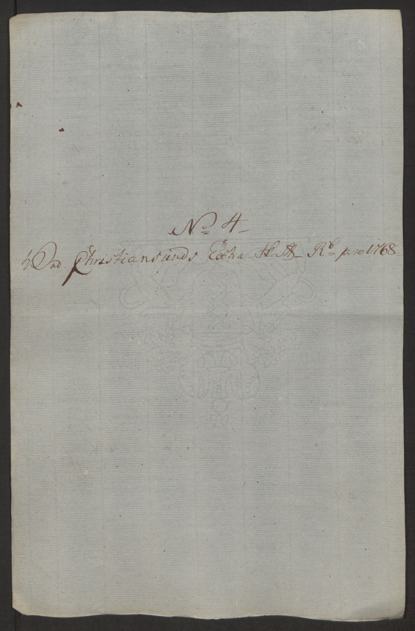 Rentekammeret inntil 1814, Reviderte regnskaper, Byregnskaper, RA/EA-4066/R/Rr/L0495/0004: [R1] Kontribusjonsregnskap / Ekstraskatt, 1762-1772, s. 189