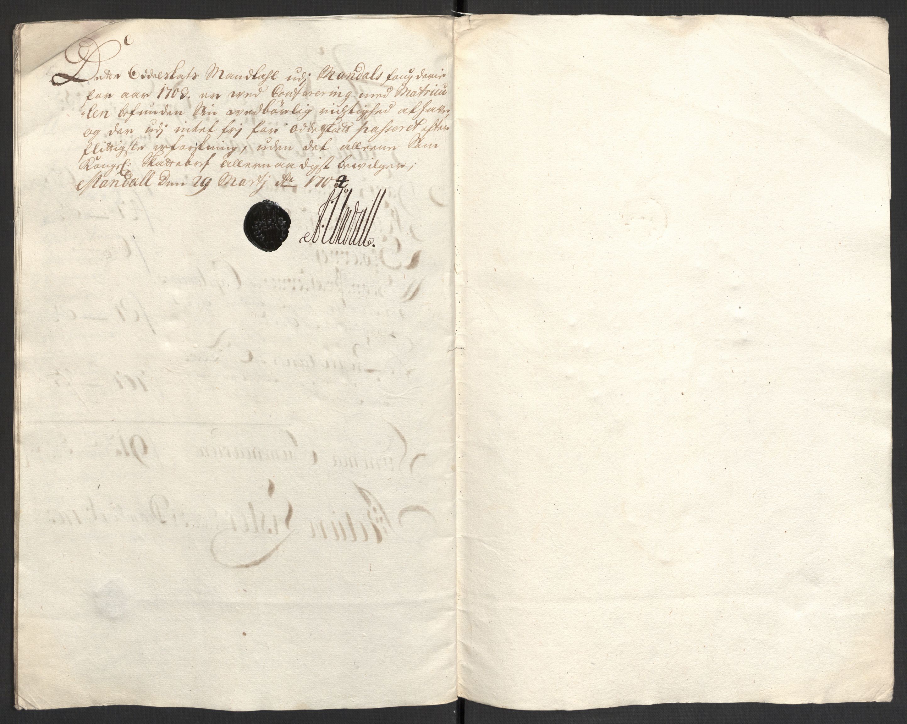 Rentekammeret inntil 1814, Reviderte regnskaper, Fogderegnskap, AV/RA-EA-4092/R43/L2550: Fogderegnskap Lista og Mandal, 1703-1704, s. 161