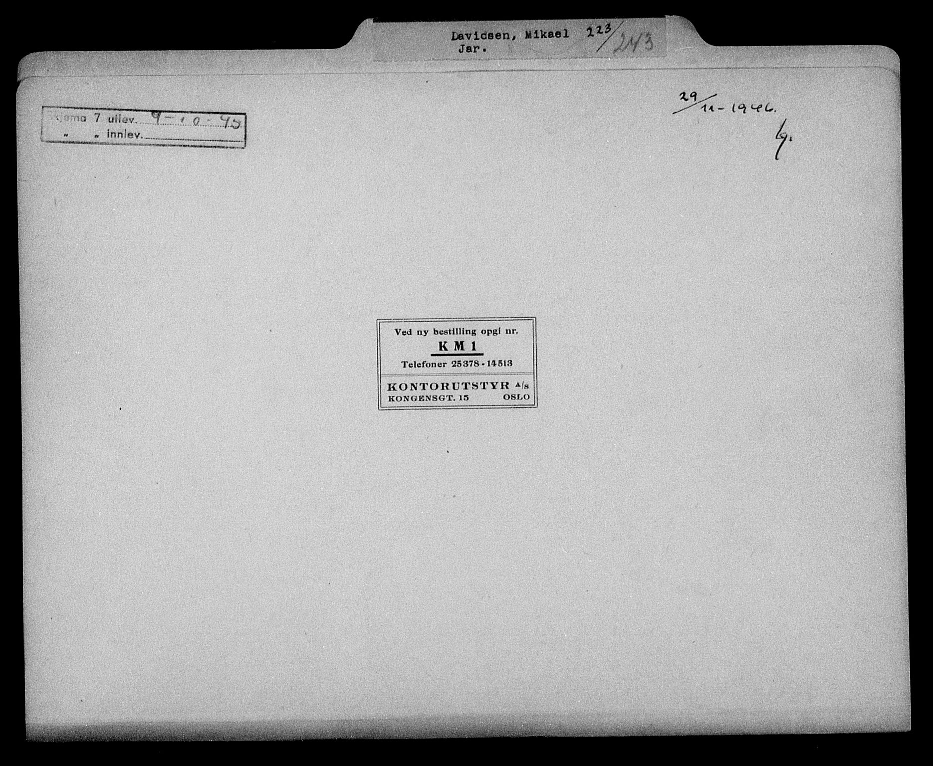 Justisdepartementet, Tilbakeføringskontoret for inndratte formuer, RA/S-1564/H/Hc/Hcc/L0929: --, 1945-1947, s. 688