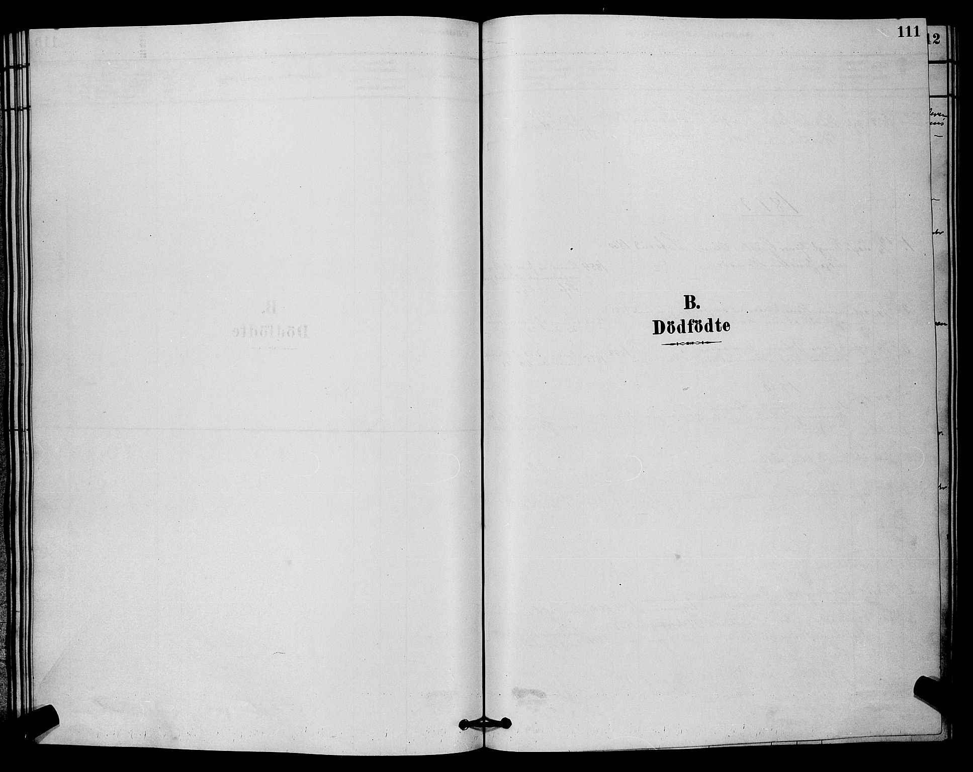 Fet prestekontor Kirkebøker, SAO/A-10370a/G/Ga/L0006: Klokkerbok nr. I 6, 1878-1891, s. 111