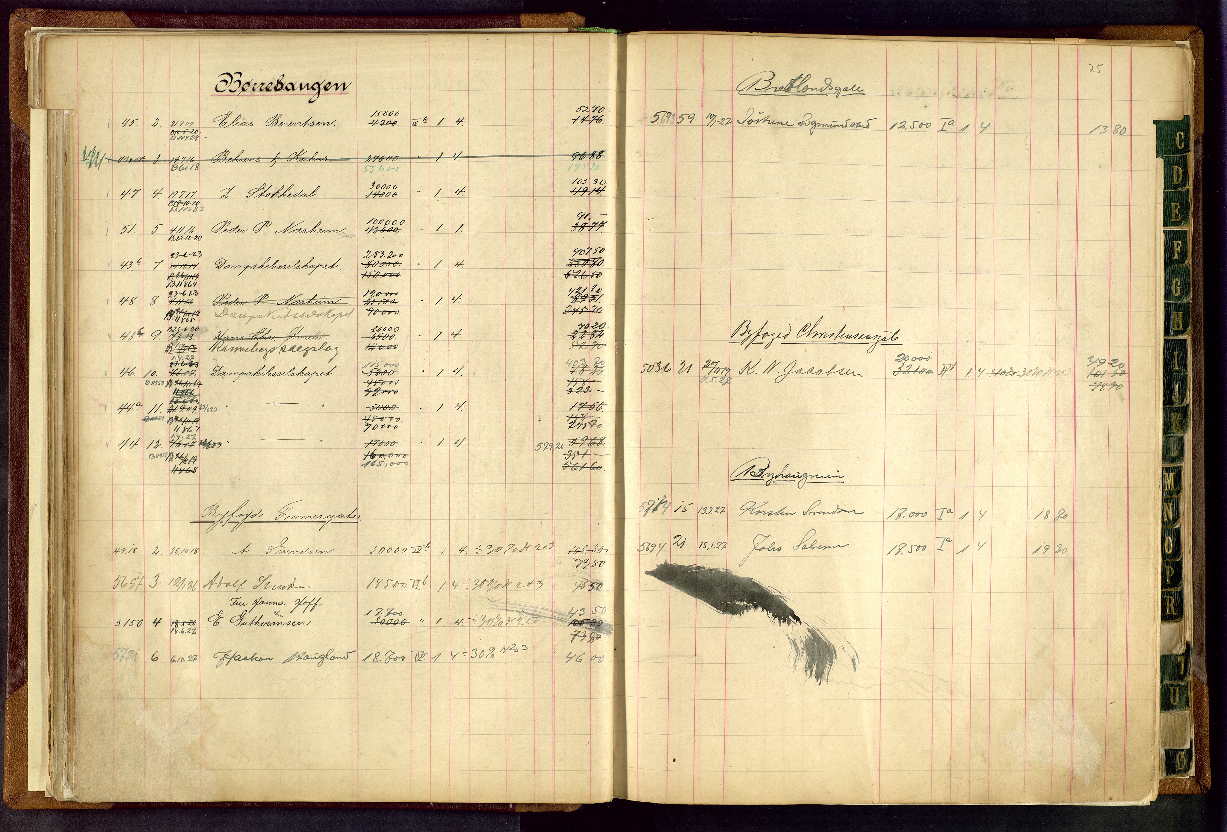Norges Brannkasse Stavanger, AV/SAST-A-102143/F/Fc/L0003: Brannkontingentprotokoll, 1910-1924, s. 24b-25a