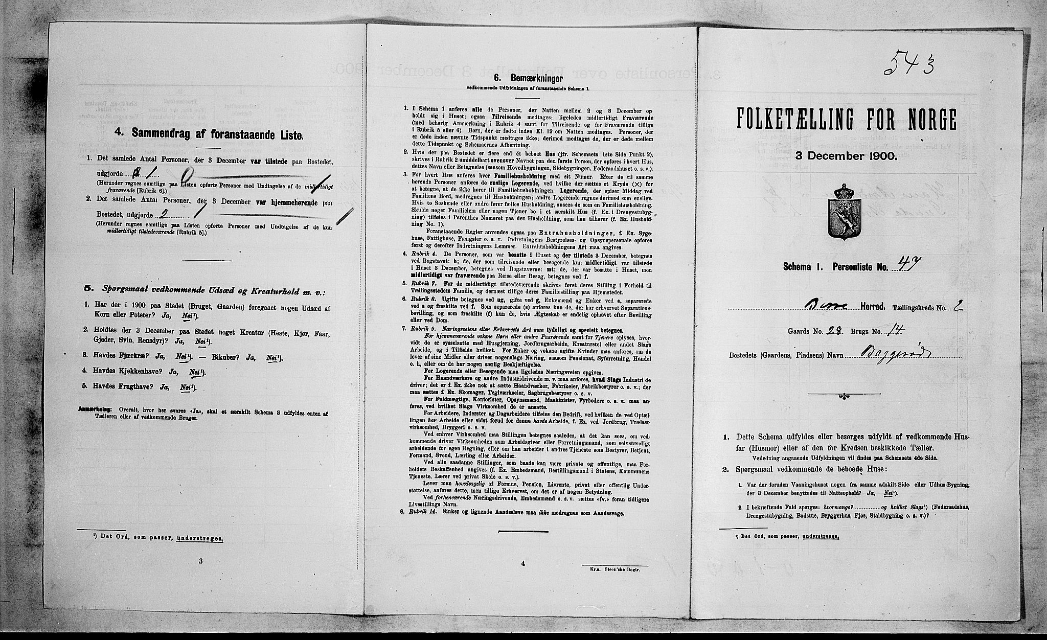 RA, Folketelling 1900 for 0717 Borre herred, 1900, s. 353