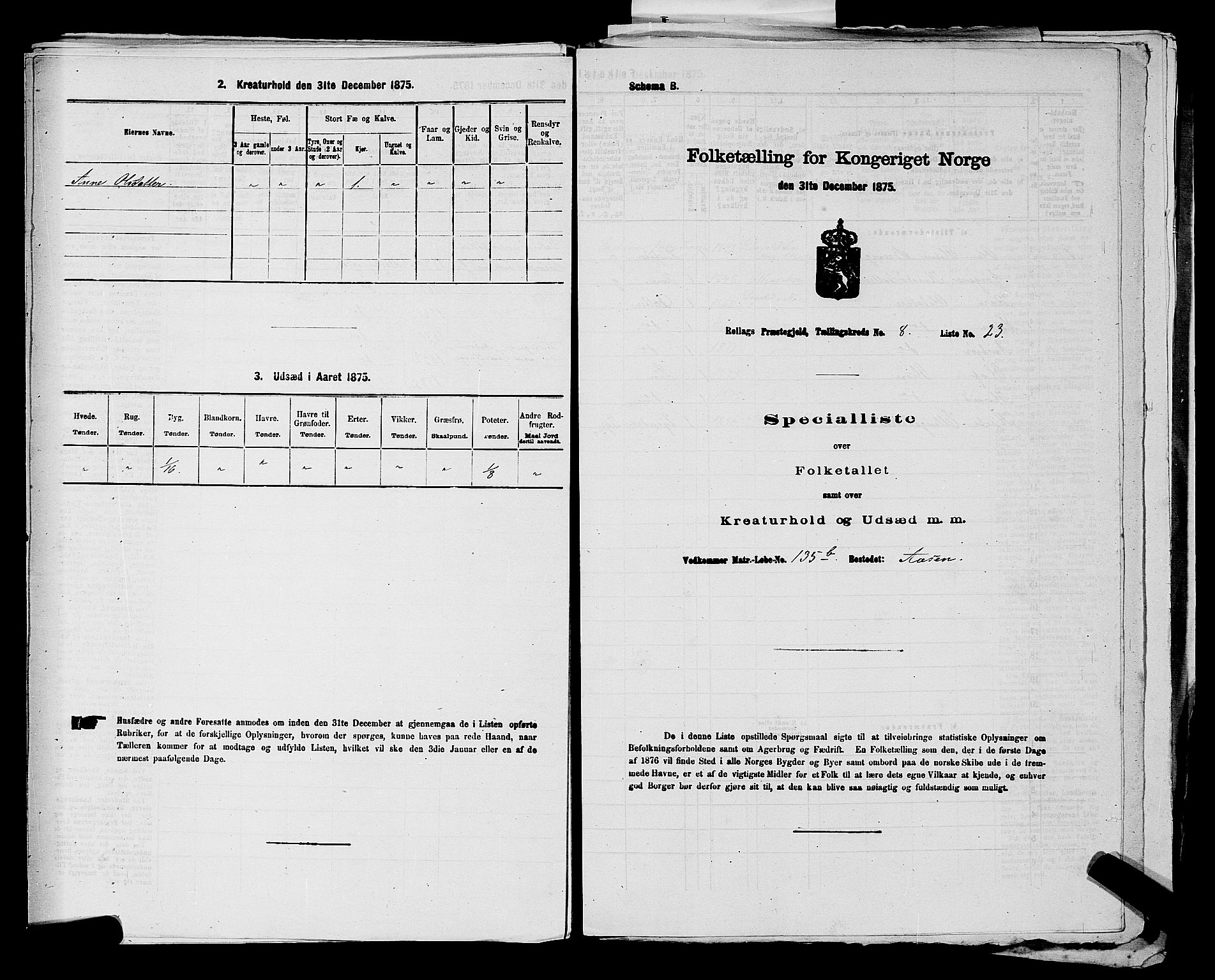 SAKO, Folketelling 1875 for 0632P Rollag prestegjeld, 1875, s. 563