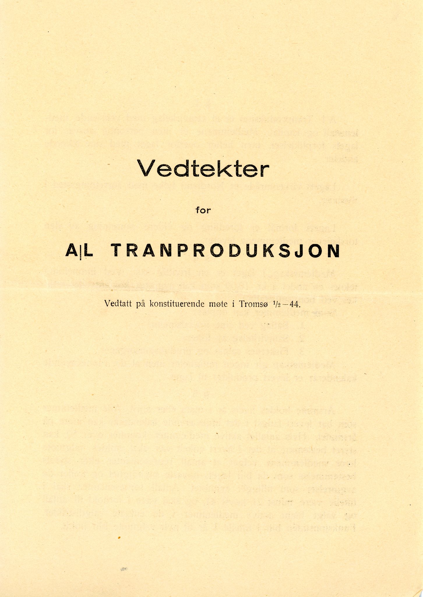 Vardø Fiskersamvirkelag, VAMU/A-0037/D/Da/L0008: Korrespondanse Tr-År, 1947-1950