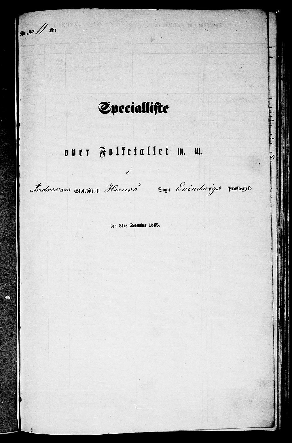 RA, Folketelling 1865 for 1411P Eivindvik prestegjeld, 1865, s. 146