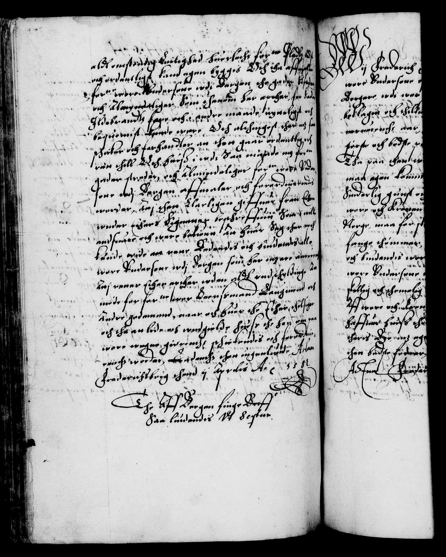 Danske Kanselli 1572-1799, RA/EA-3023/F/Fc/Fca/Fcaa/L0001: Norske registre (mikrofilm), 1572-1588, s. 355b