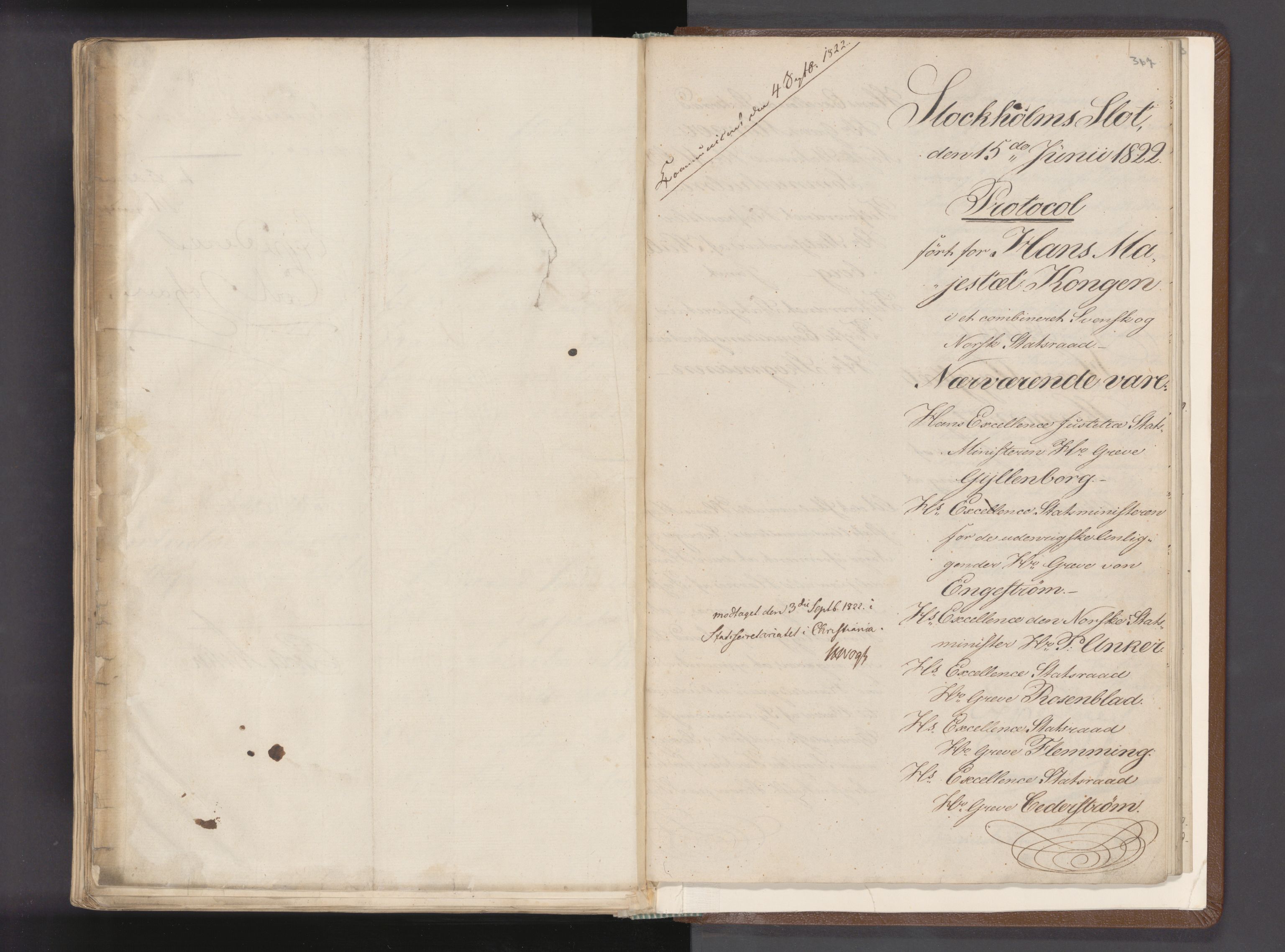 Statsrådssekretariatet, AV/RA-S-1001/A/Ab/L0013: Kgl. res. nr. 6009-6454, 1. halvår I, 1822, s. 367