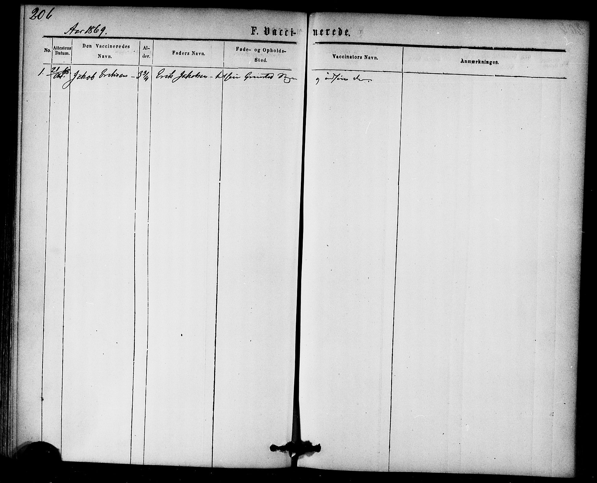 Ministerialprotokoller, klokkerbøker og fødselsregistre - Møre og Romsdal, AV/SAT-A-1454/584/L0966: Ministerialbok nr. 584A06, 1869-1878, s. 206