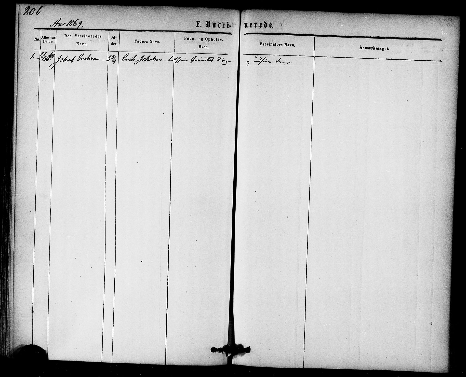 Ministerialprotokoller, klokkerbøker og fødselsregistre - Møre og Romsdal, SAT/A-1454/584/L0966: Ministerialbok nr. 584A06, 1869-1878, s. 206