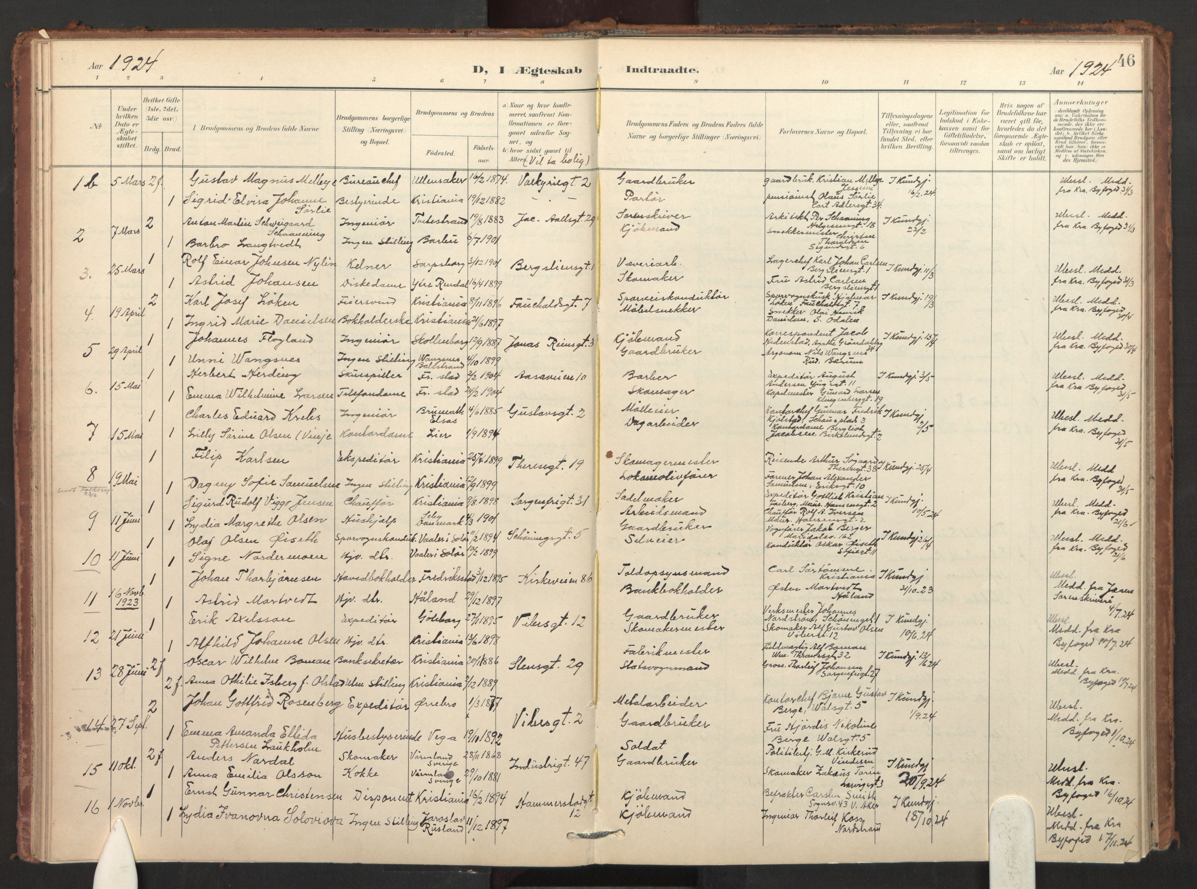 Fagerborg prestekontor Kirkebøker, AV/SAO-A-10844/F/Fa/L0004: Ministerialbok nr. 4, 1898-1928, s. 46