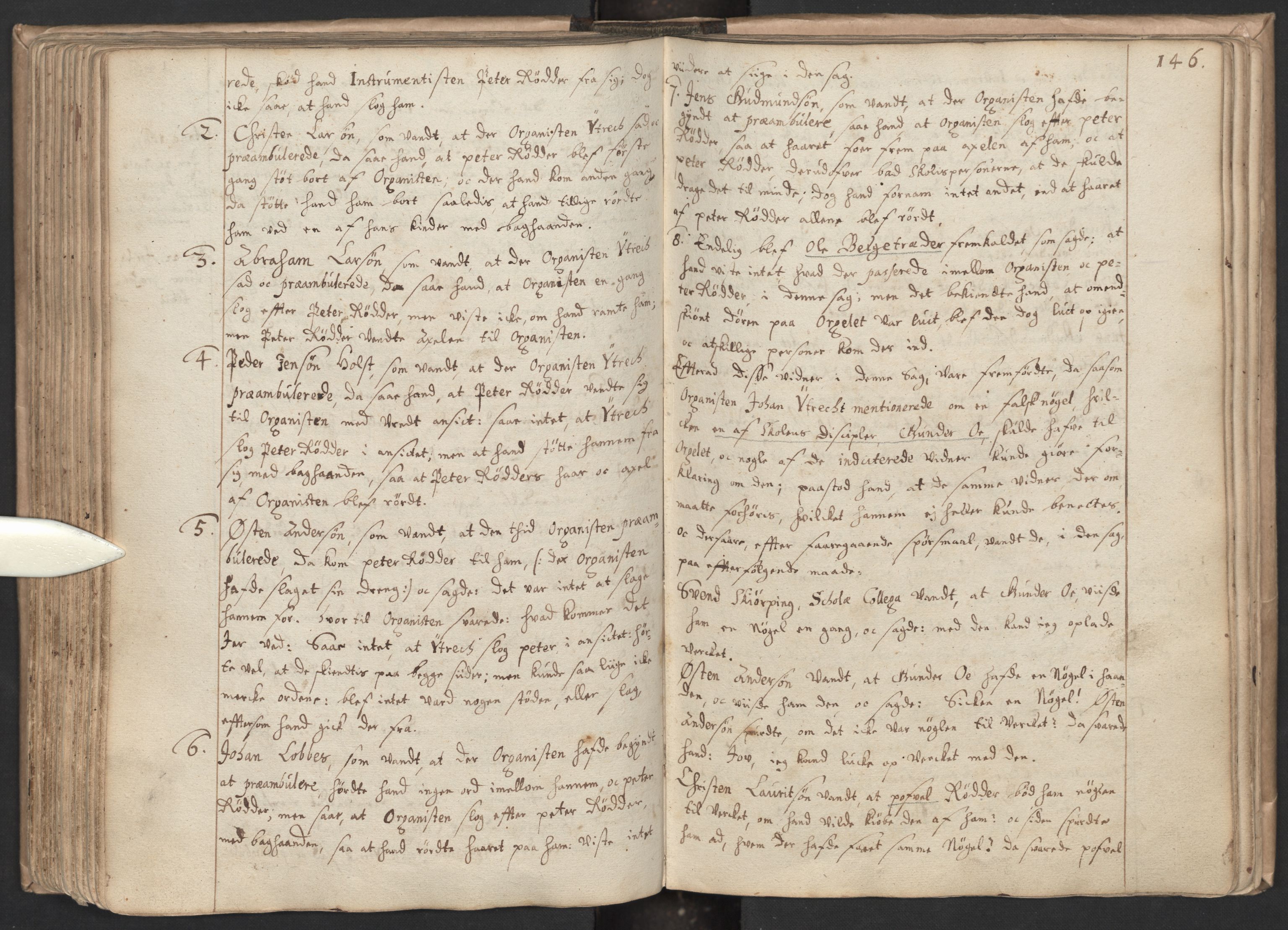 Den geistlige jurisdiksjon, AV/SAO-A-11097/H/Ha/L0004: Forhandlingsprotokoll, 1651-1698, s. 145b-146a