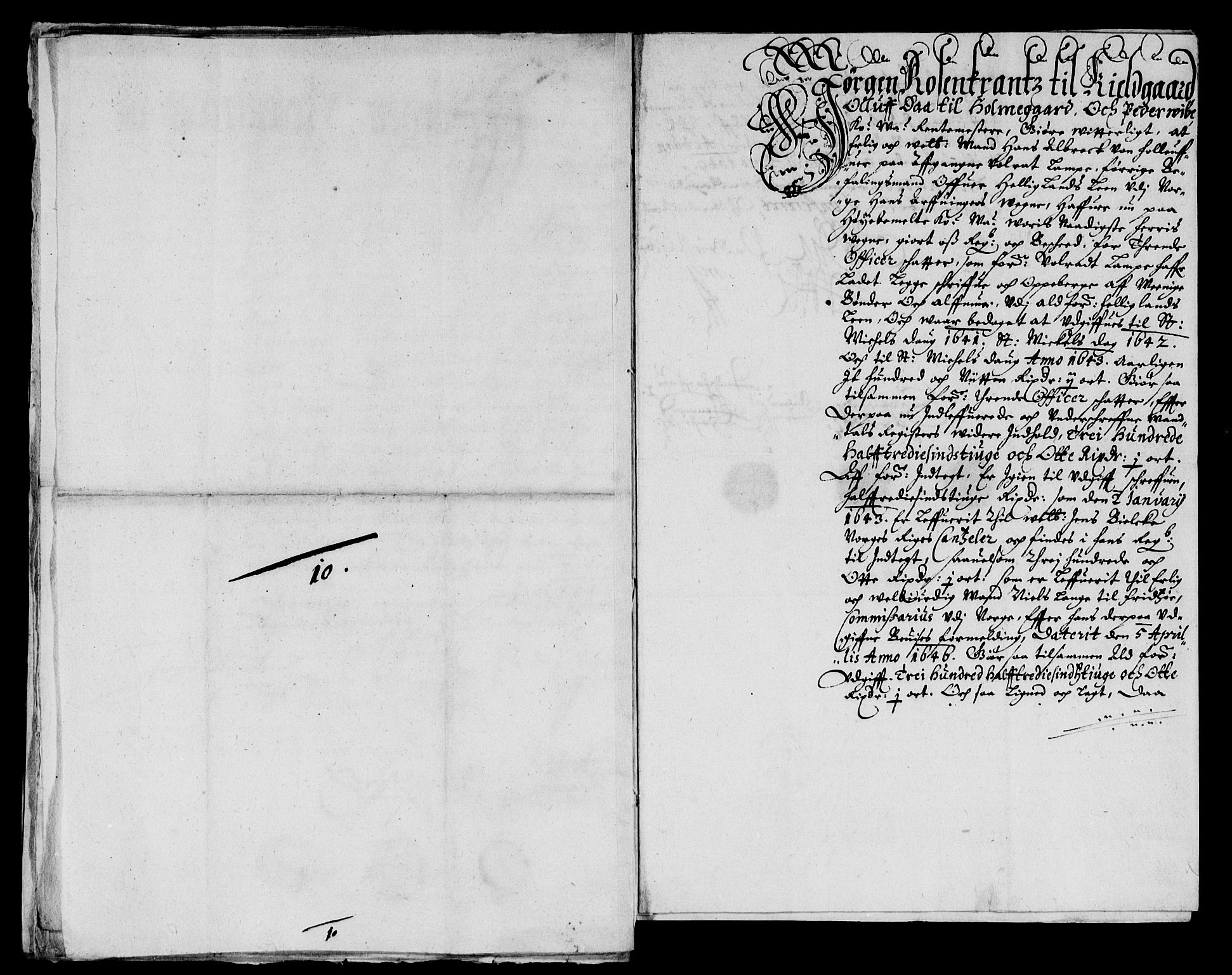 Rentekammeret inntil 1814, Reviderte regnskaper, Lensregnskaper, AV/RA-EA-5023/R/Rb/Rbz/L0033: Nordlandenes len, 1638-1647