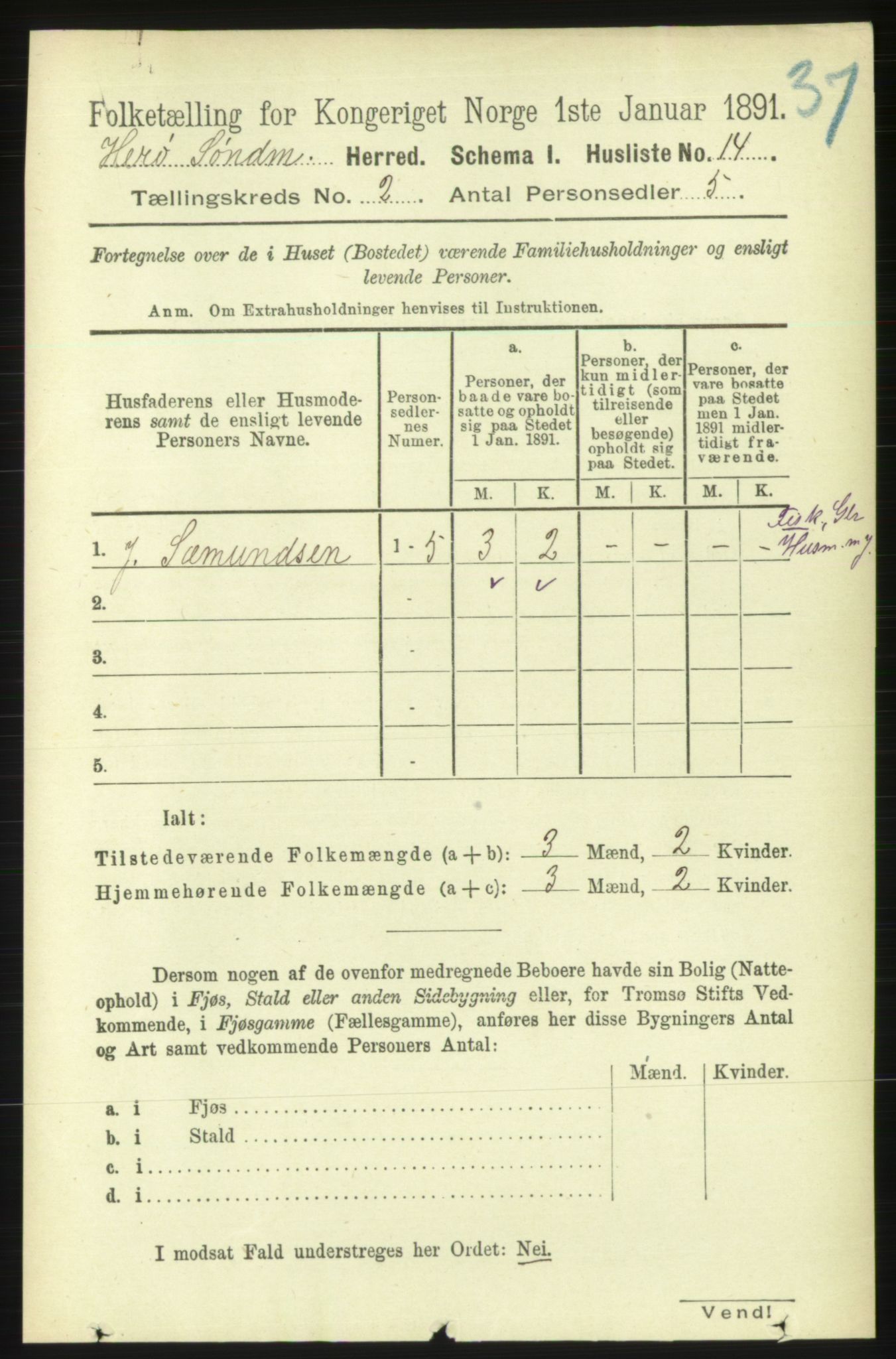 RA, Folketelling 1891 for 1515 Herøy herred, 1891, s. 459