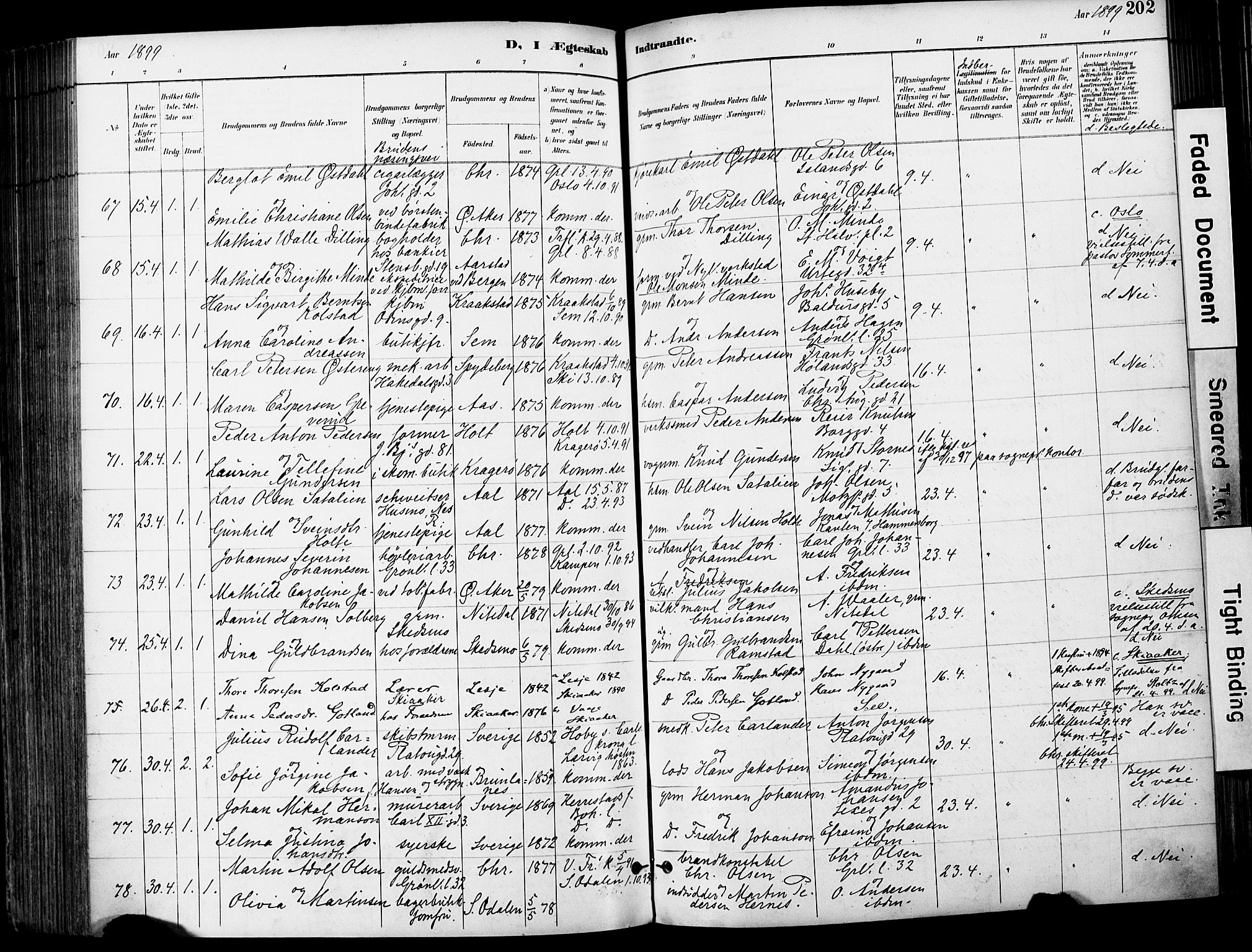 Grønland prestekontor Kirkebøker, AV/SAO-A-10848/F/Fa/L0013: Ministerialbok nr. 13, 1887-1906, s. 202
