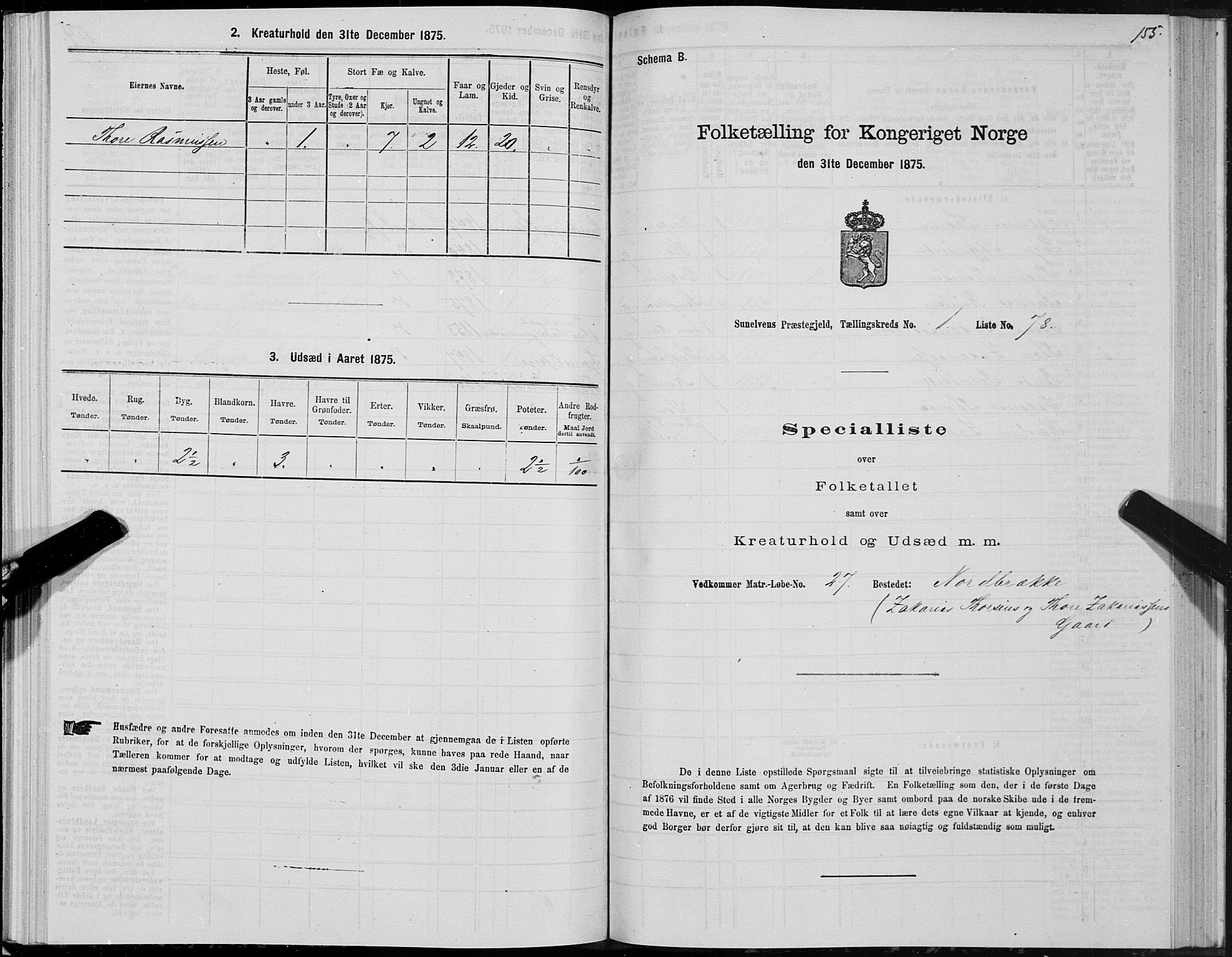 SAT, Folketelling 1875 for 1523P Sunnylven prestegjeld, 1875, s. 1155