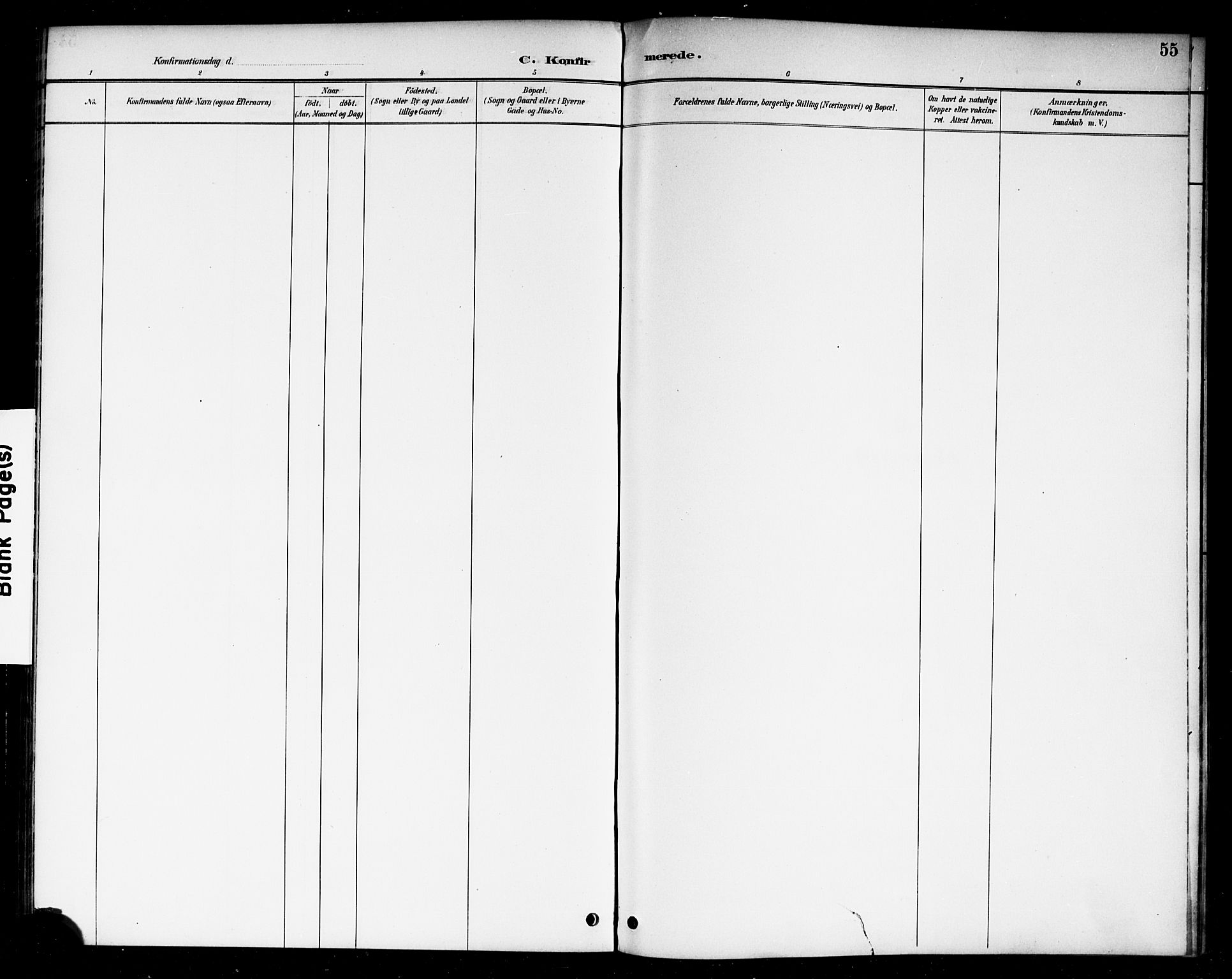 Berg prestekontor Kirkebøker, AV/SAO-A-10902/F/Fc/L0002: Ministerialbok nr. III 2, 1888-1901, s. 55
