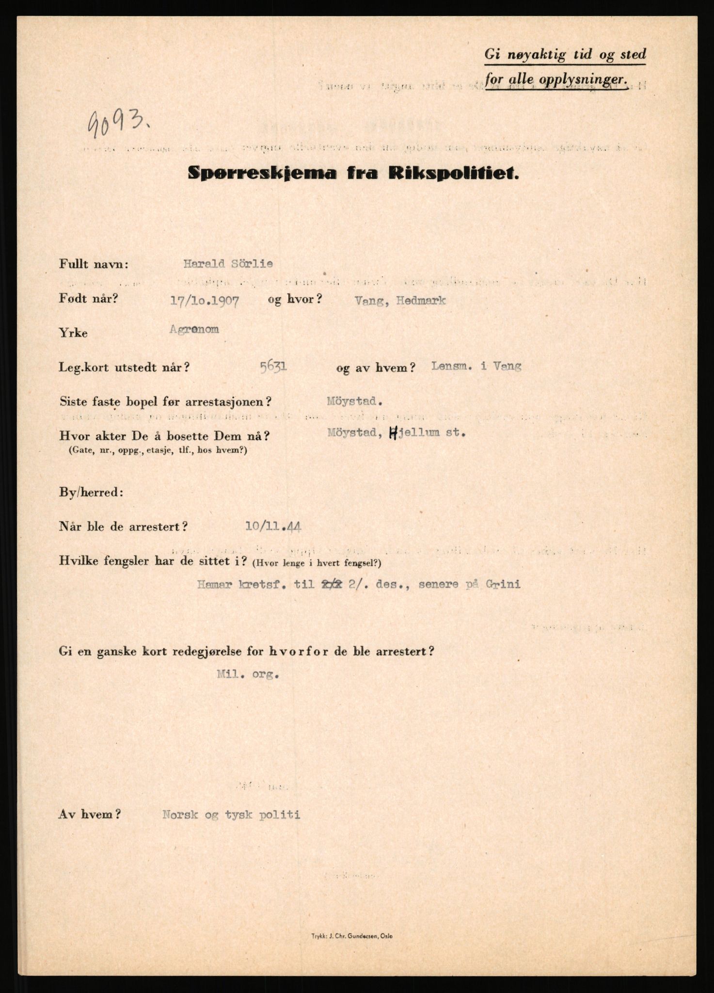 Rikspolitisjefen, AV/RA-S-1560/L/L0016: Sti, Lauritz - Tettum, Karl August, 1940-1945, s. 865