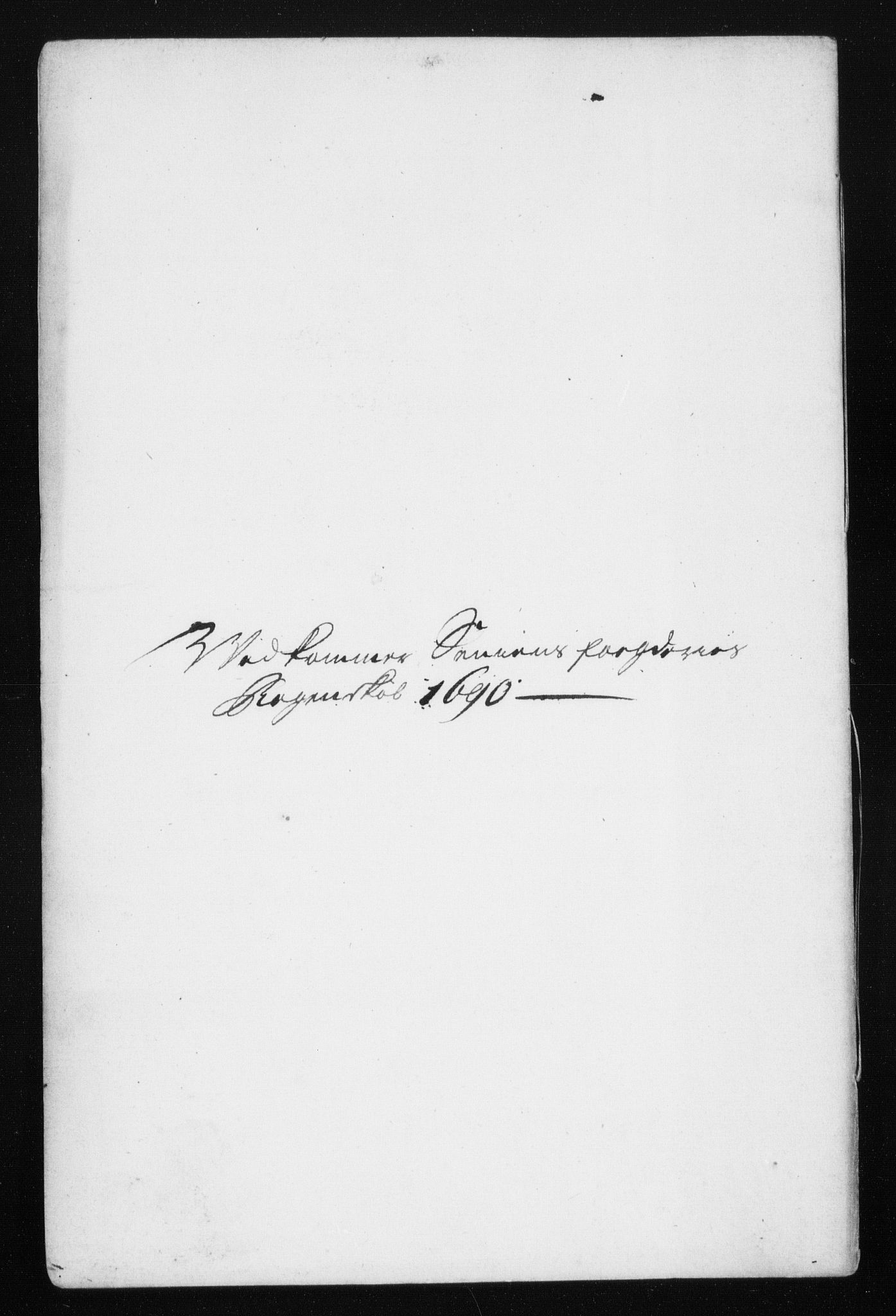 Rentekammeret inntil 1814, Reviderte regnskaper, Stiftamtstueregnskaper, Trondheim stiftamt og Nordland amt, RA/EA-6044/R/Rh/L0015: Nordland amt, 1690