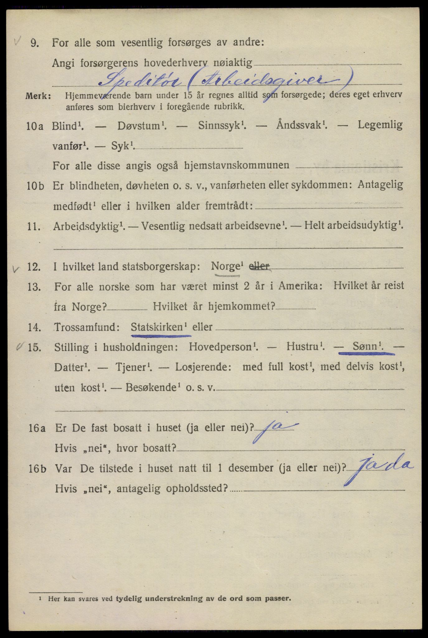 SAO, Folketelling 1920 for 0301 Kristiania kjøpstad, 1920, s. 294034