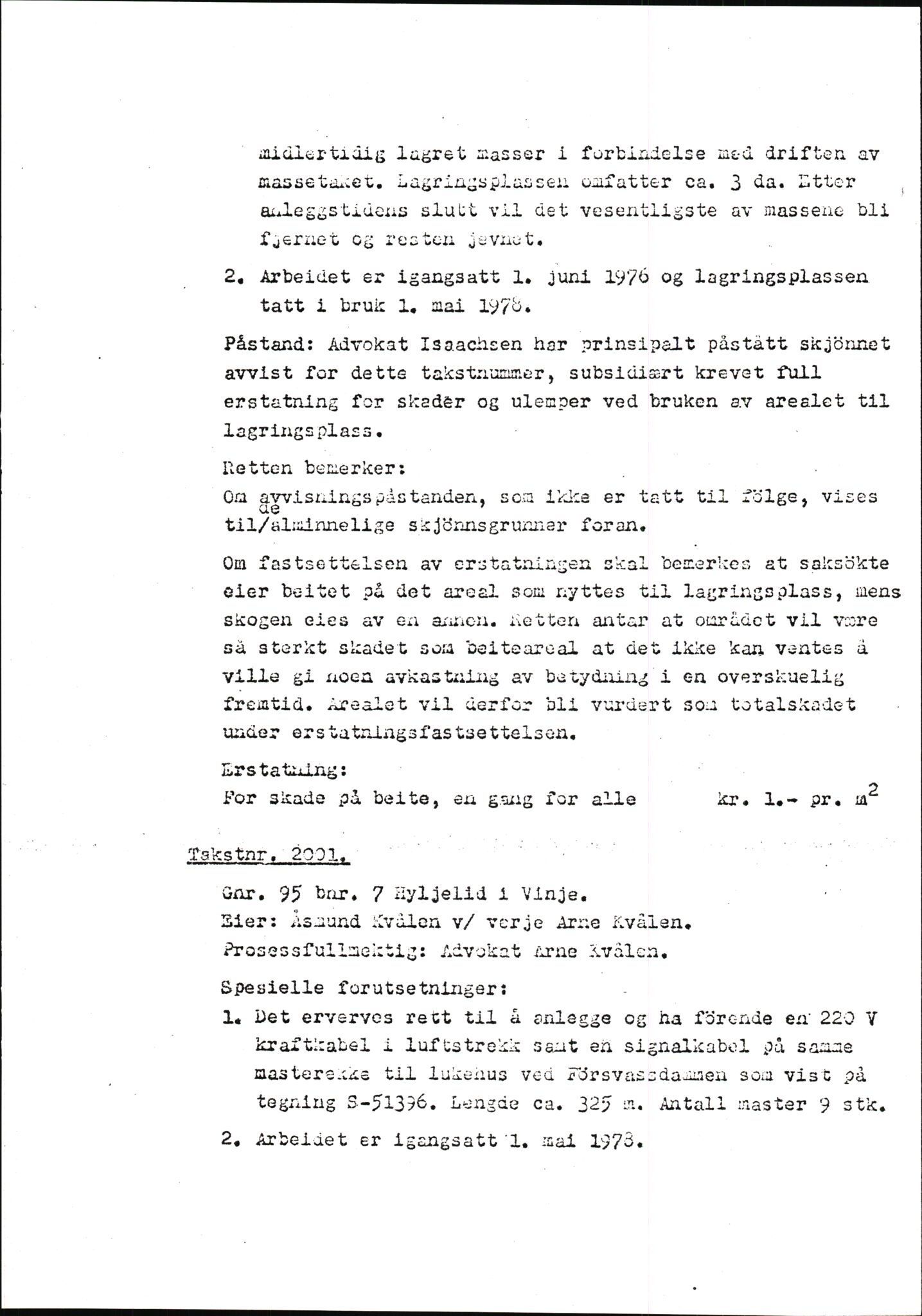 Vest-Telemark sorenskriveri, AV/SAKO-A-134/F/Fo/Fob/L0004: Skjønn/rettsbøker for kraftutbygging/veg, 1973-1989, s. 361