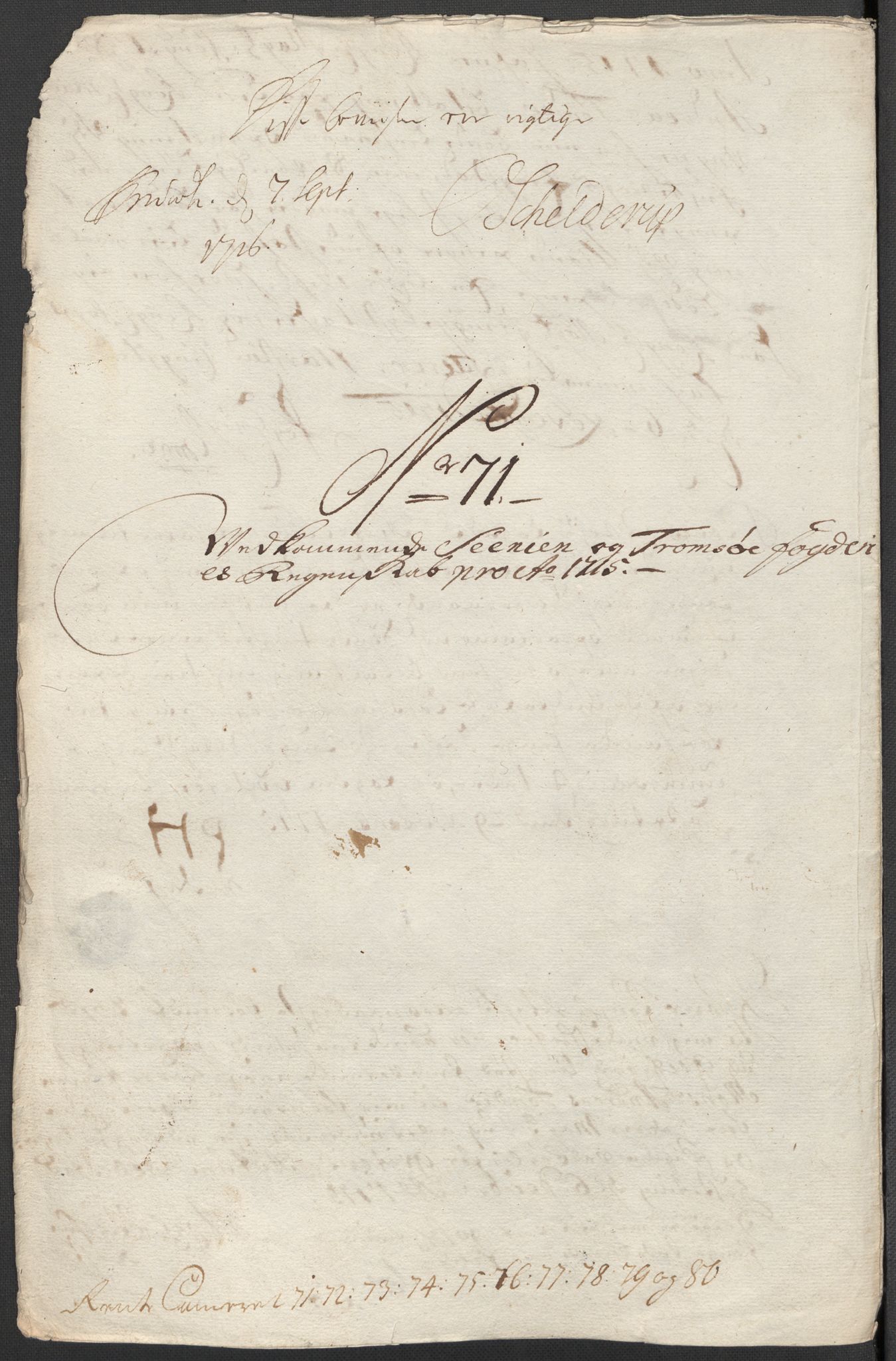 Rentekammeret inntil 1814, Reviderte regnskaper, Fogderegnskap, RA/EA-4092/R68/L4761: Fogderegnskap Senja og Troms, 1715, s. 303