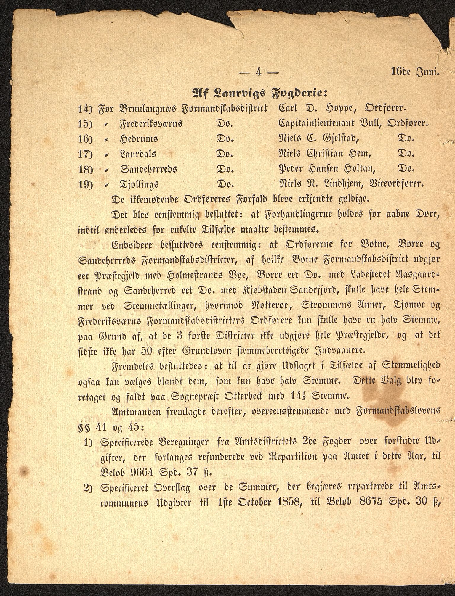 Vestfold fylkeskommune. Fylkestinget, VEMU/A-1315/A/Ab/Abb/L0003: Fylkestingsforhandlinger, 1857