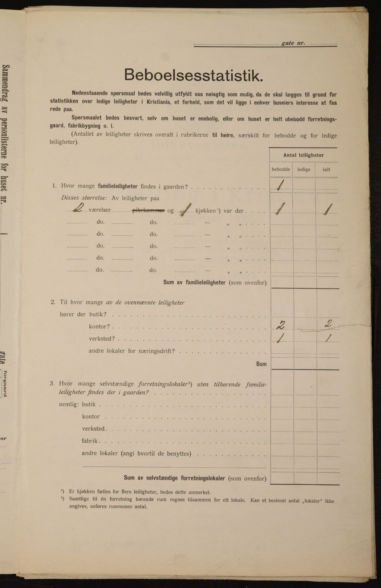 OBA, Kommunal folketelling 1.2.1912 for Kristiania, 1912, s. 105979