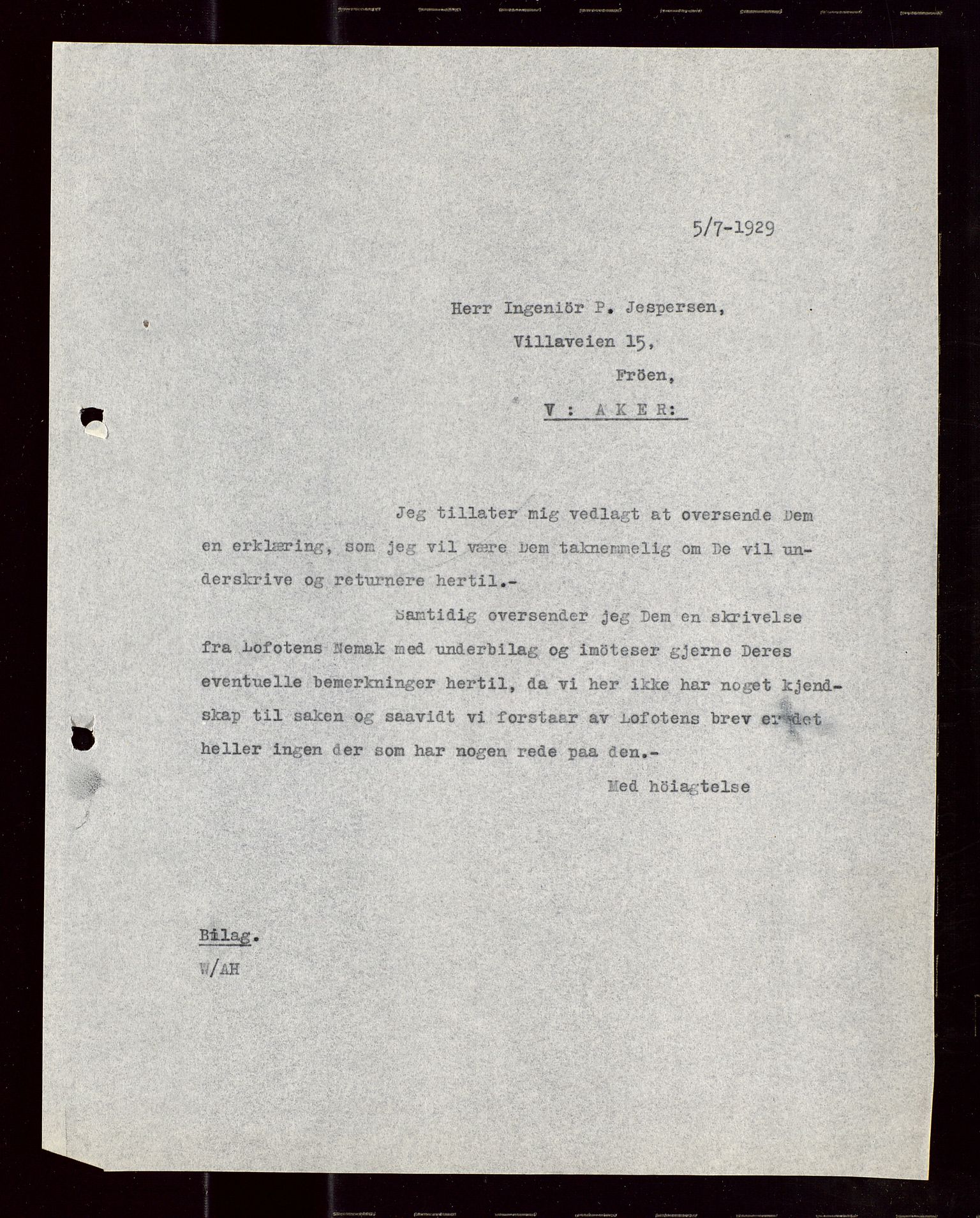 Pa 1521 - A/S Norske Shell, SAST/A-101915/E/Ea/Eaa/L0017: Sjefskorrespondanse, 1929, s. 139