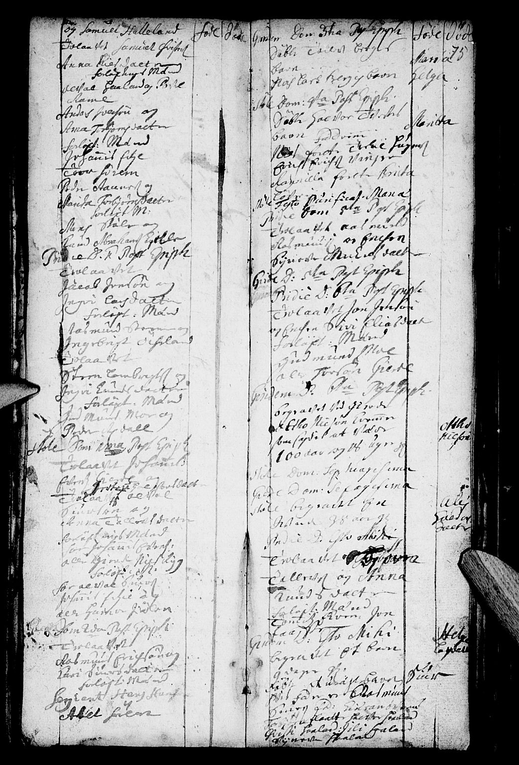 Etne sokneprestembete, SAB/A-75001/H/Haa: Ministerialbok nr. A 1, 1715-1741, s. 75