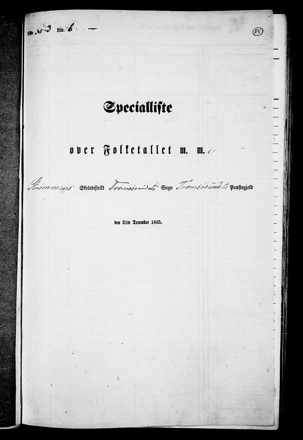 RA, Folketelling 1865 for 1934P Tromsøysund prestegjeld, 1865, s. 74