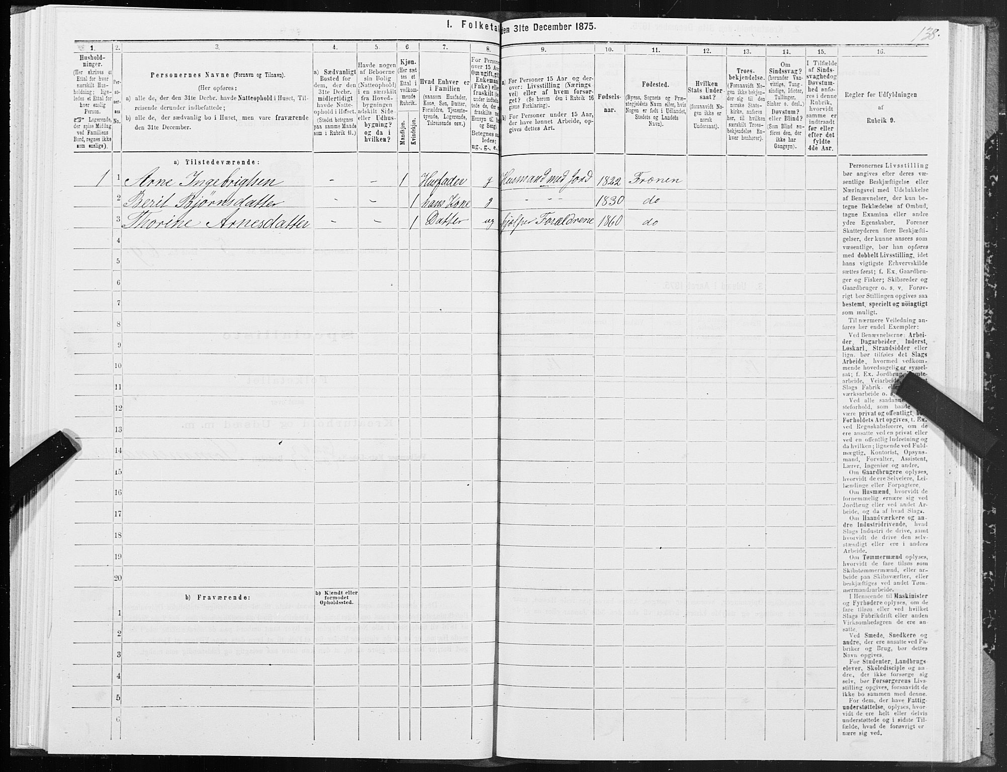 SAT, Folketelling 1875 for 1548P Fræna prestegjeld, 1875, s. 3138