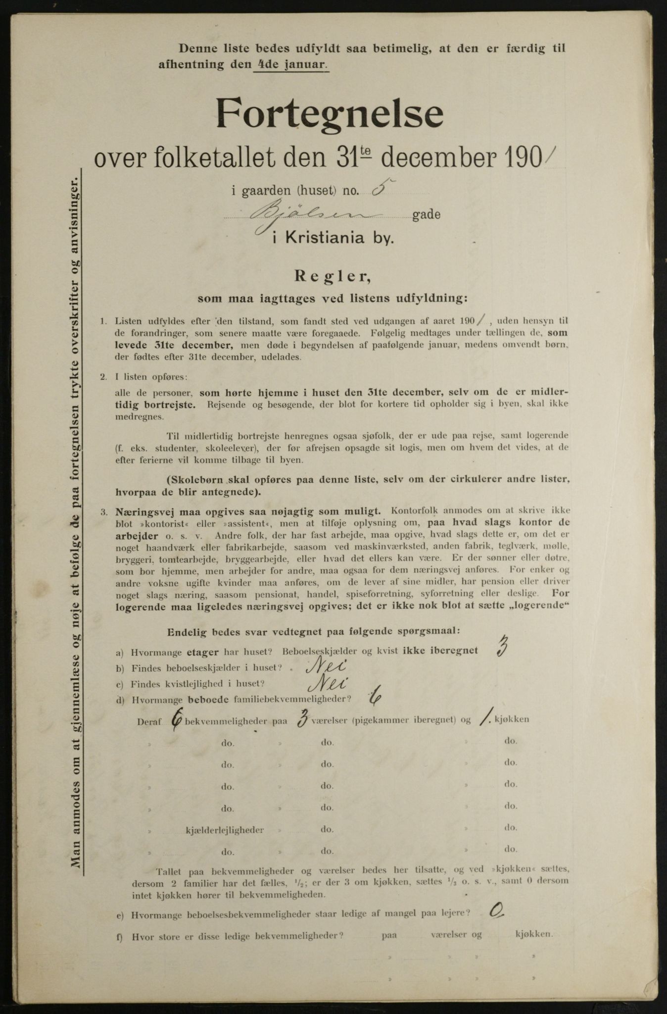 OBA, Kommunal folketelling 31.12.1901 for Kristiania kjøpstad, 1901, s. 1075