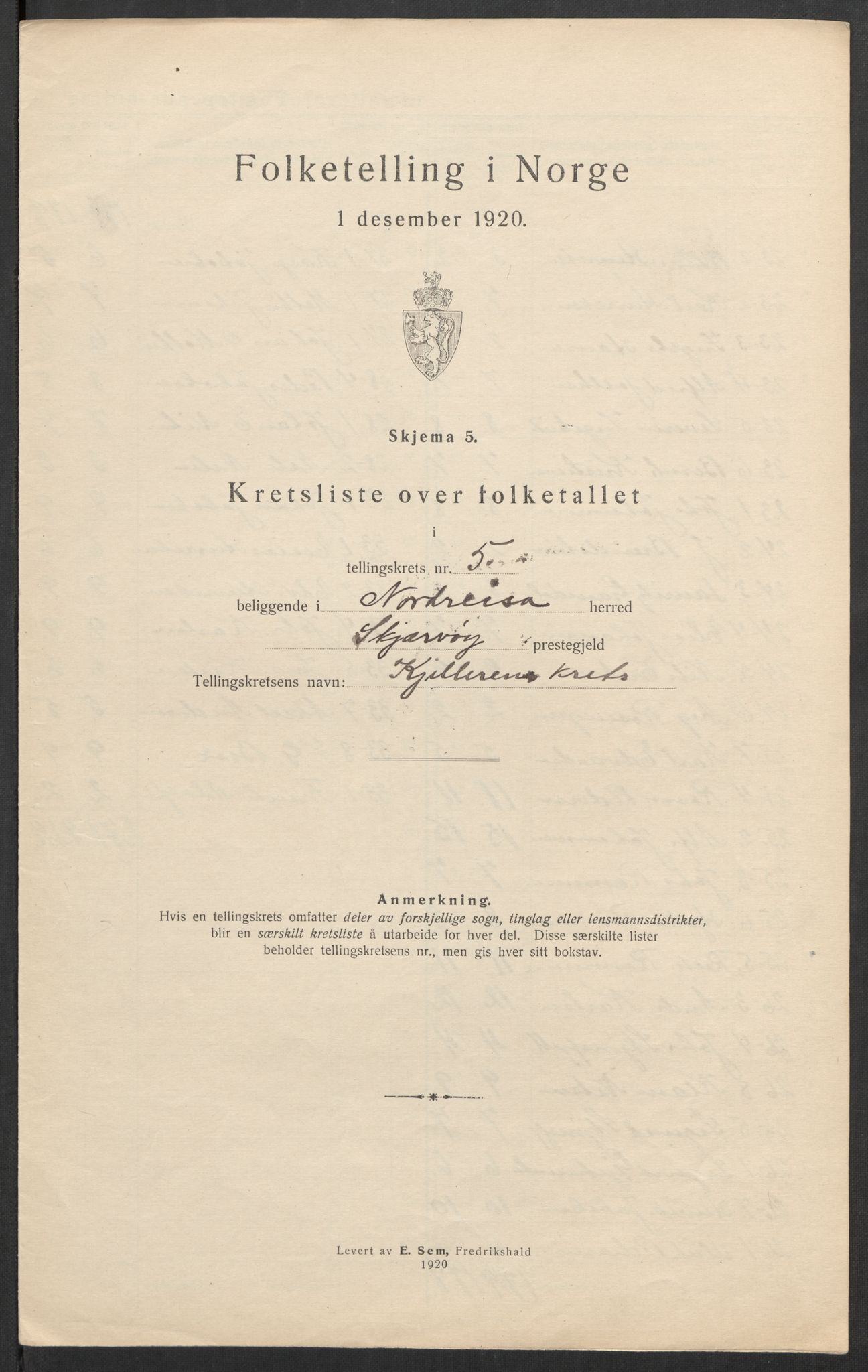 SATØ, Folketelling 1920 for 1942 Nordreisa herred, 1920, s. 18