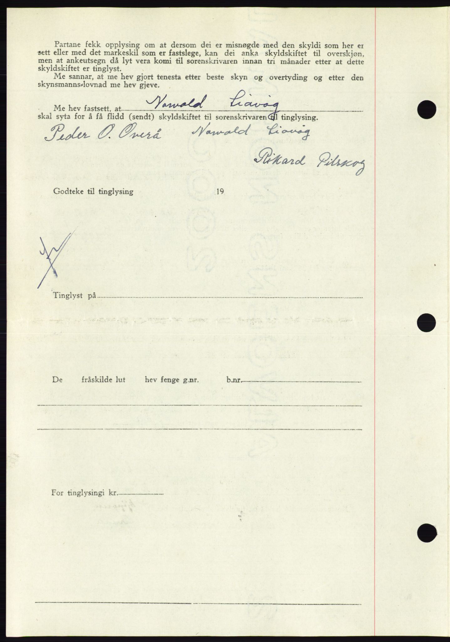 Søre Sunnmøre sorenskriveri, AV/SAT-A-4122/1/2/2C/L0081: Pantebok nr. 7A, 1947-1948, Dagboknr: 1460/1947