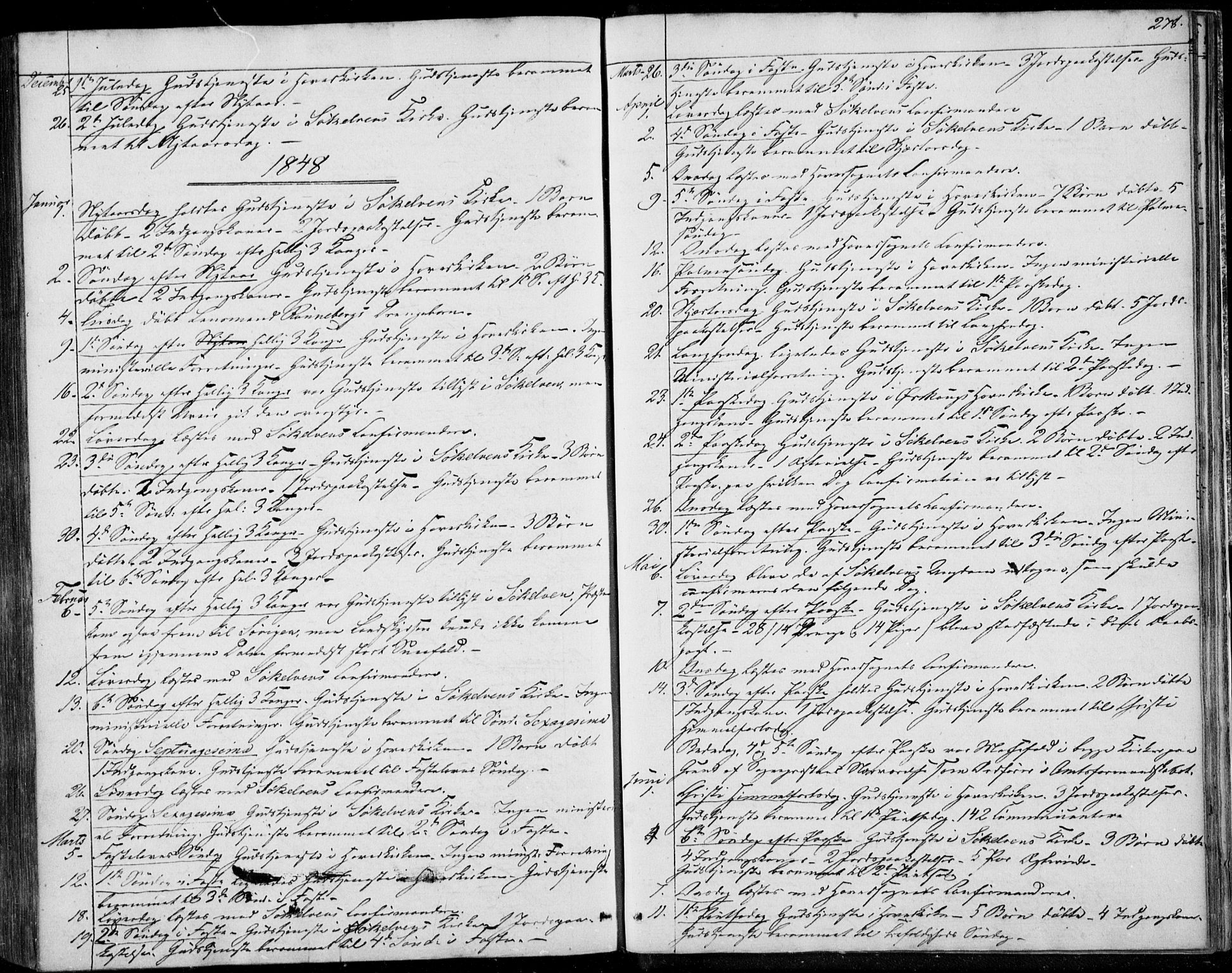 Ministerialprotokoller, klokkerbøker og fødselsregistre - Møre og Romsdal, AV/SAT-A-1454/522/L0312: Ministerialbok nr. 522A07, 1843-1851, s. 278