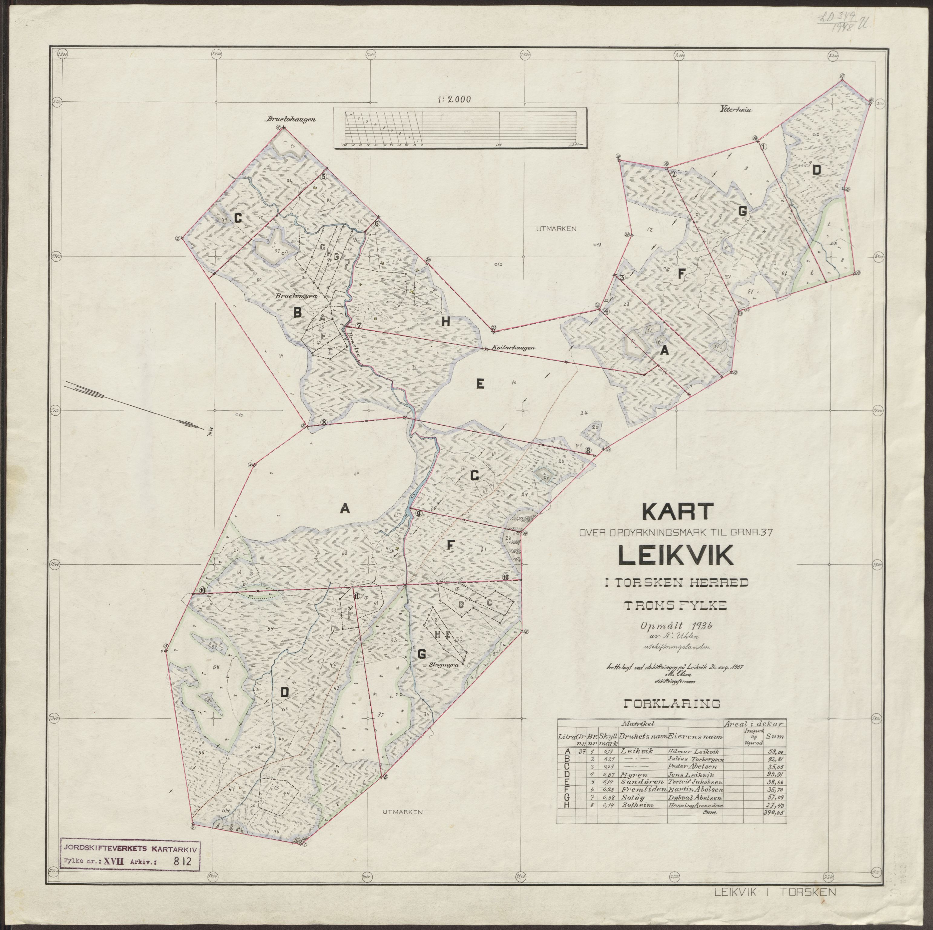 Jordskifteverkets kartarkiv, AV/RA-S-3929/T, 1859-1988, s. 962