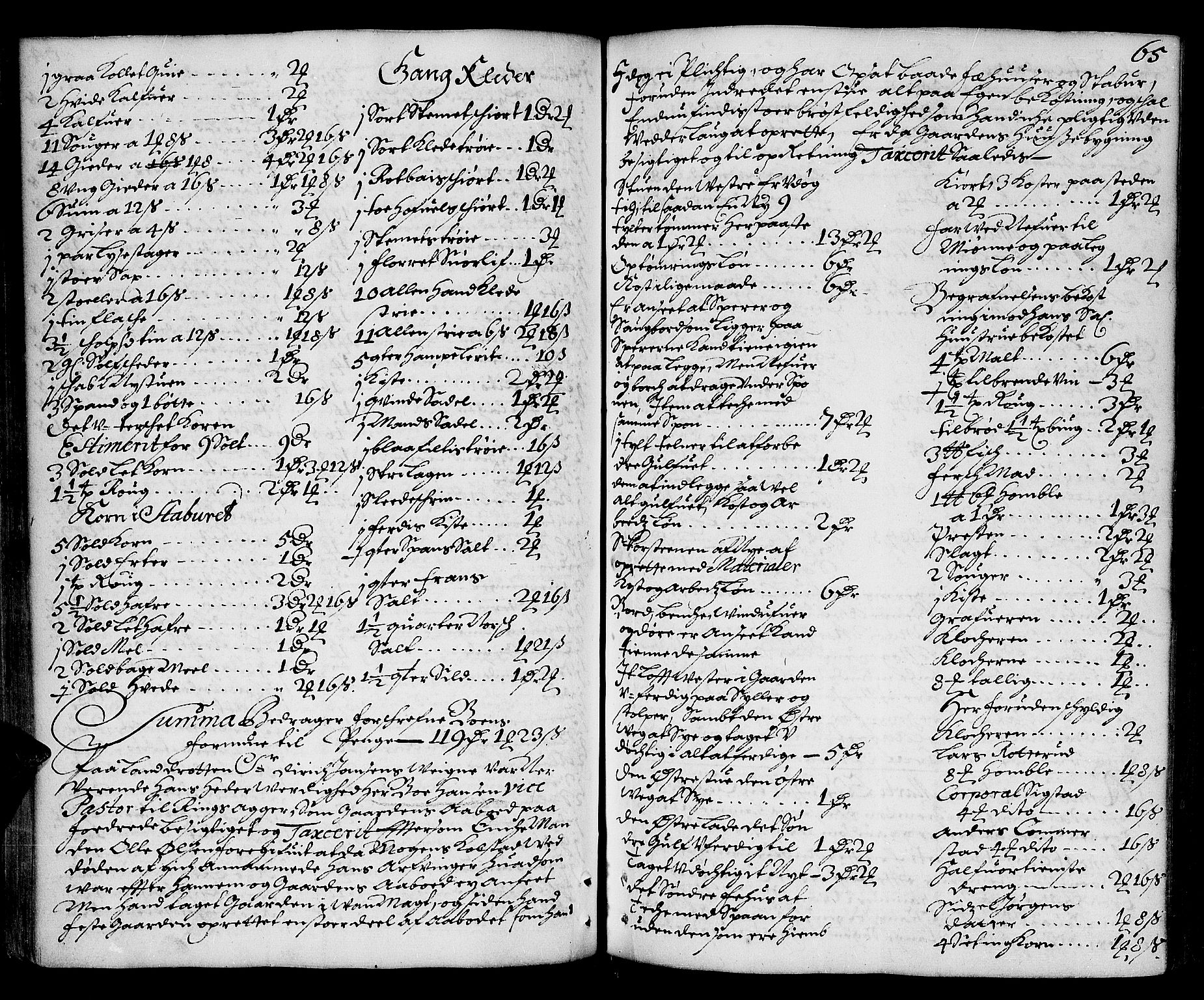 Hedemarken sorenskriveri, SAH/TING-034/J/Ja/L0002: Skifteprotokoll, 1693-1698, s. 64b-65a