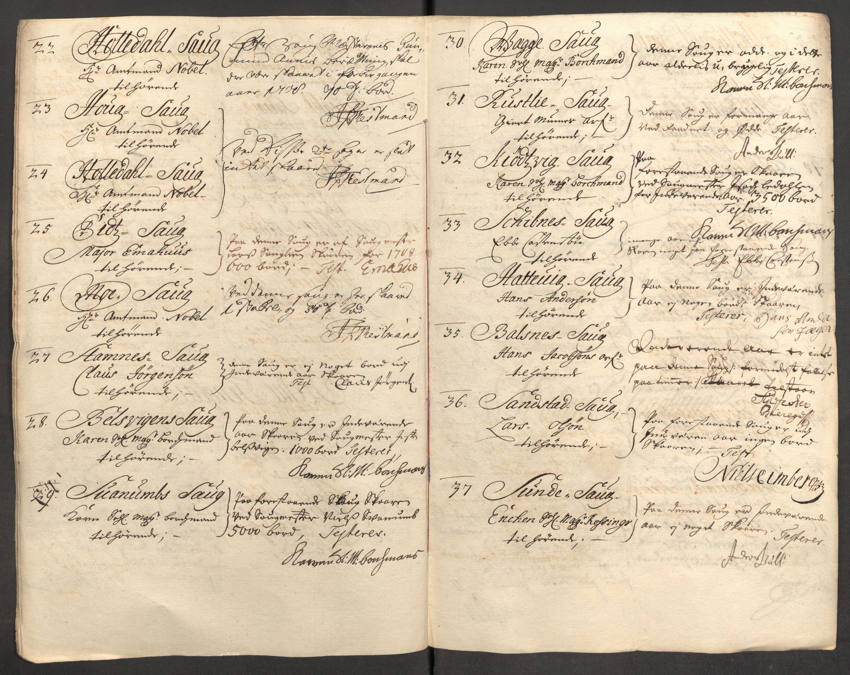 Rentekammeret inntil 1814, Reviderte regnskaper, Fogderegnskap, RA/EA-4092/R57/L3858: Fogderegnskap Fosen, 1708-1709, s. 103