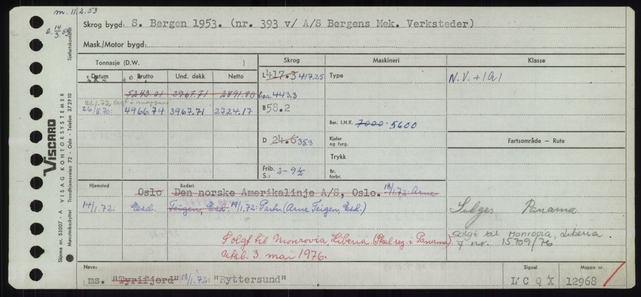 Sjøfartsdirektoratet med forløpere, Skipsmålingen, AV/RA-S-1627/H/Hd/L0031: Fartøy, Rju-Sam, s. 417