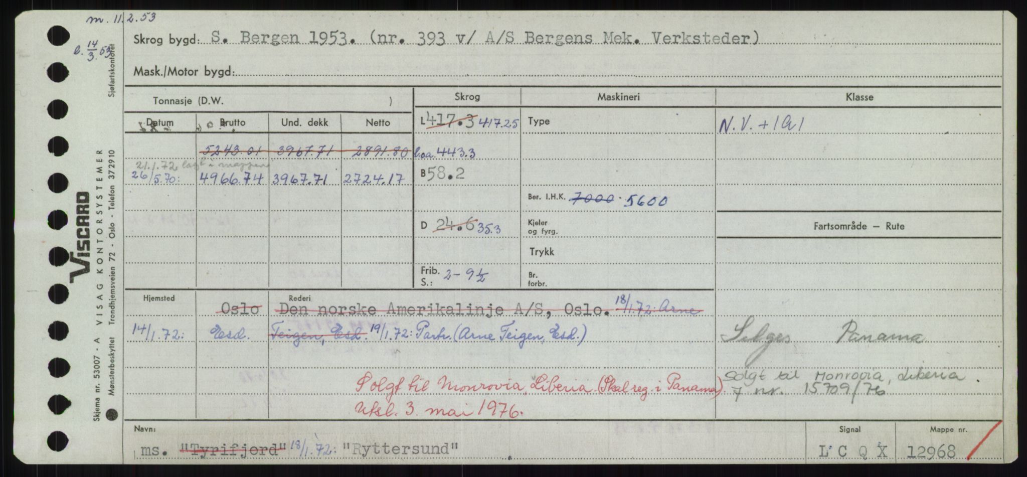 Sjøfartsdirektoratet med forløpere, Skipsmålingen, RA/S-1627/H/Hd/L0031: Fartøy, Rju-Sam, s. 417