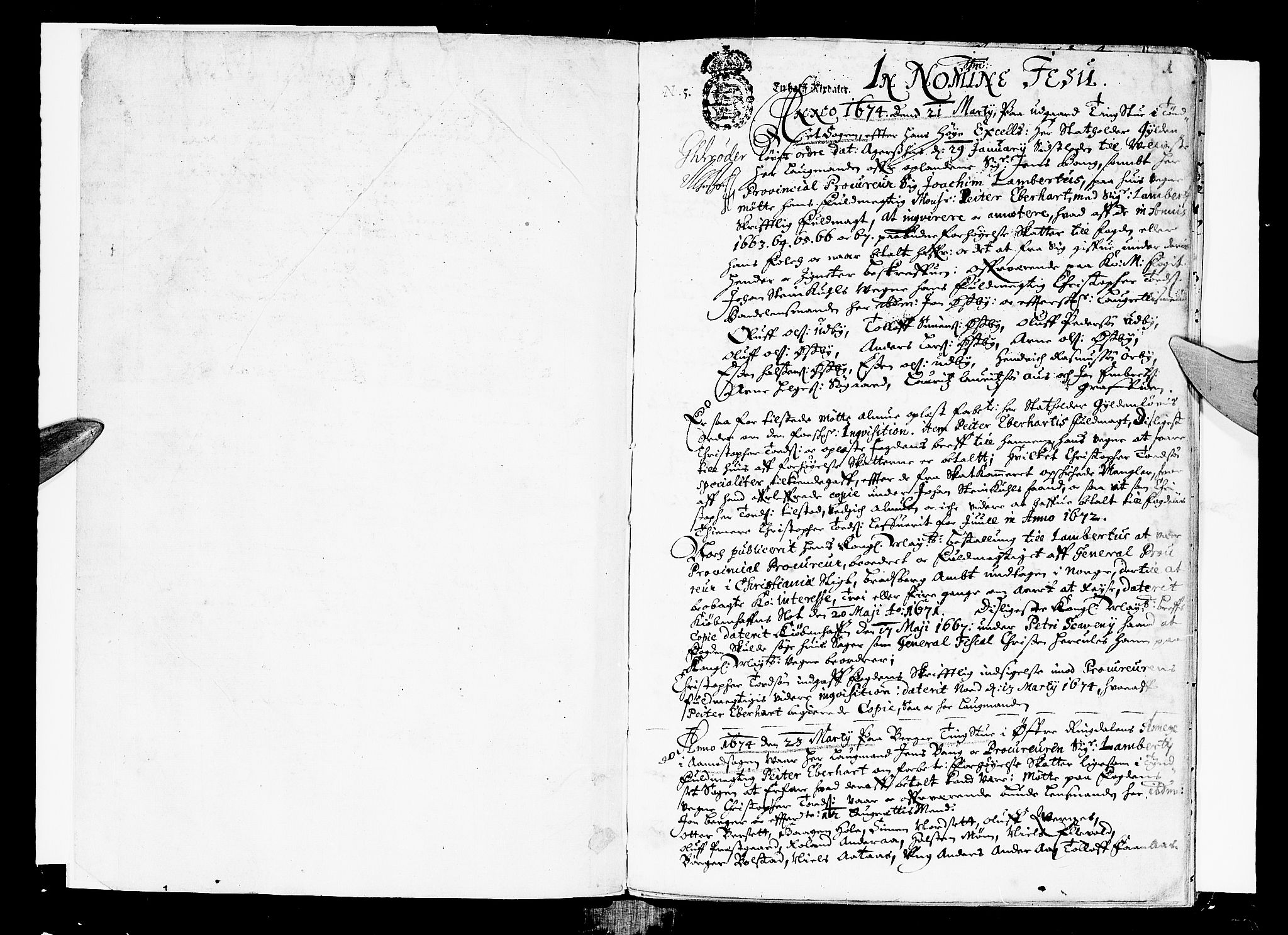 Solør og Østerdalen sorenskriveri, SAH/TING-024/G/Gb/L0013: Tingbok, 1674, s. 0b-1a