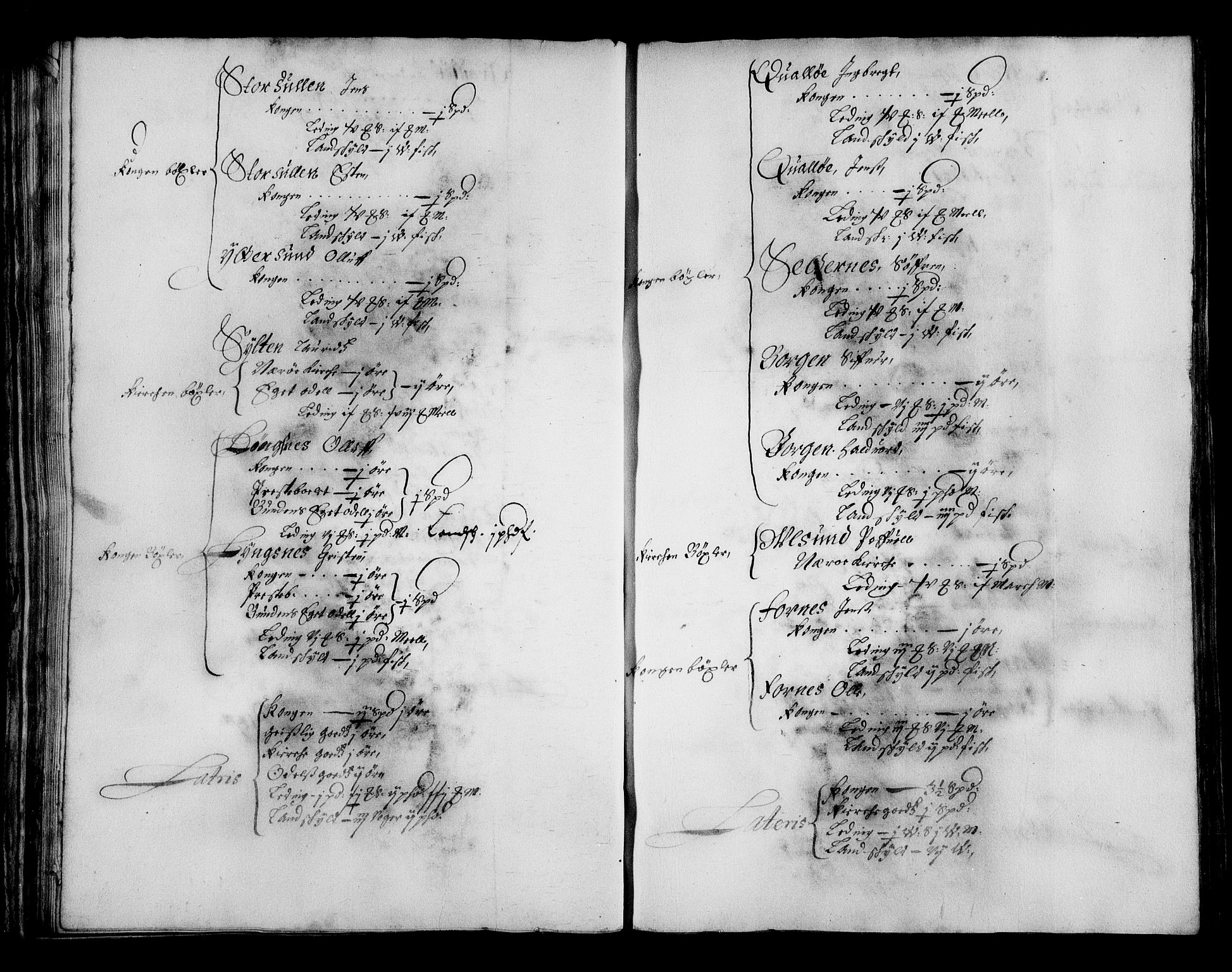 Rentekammeret inntil 1814, Realistisk ordnet avdeling, AV/RA-EA-4070/N/Na/L0002/0008: [XI g]: Trondheims stifts jordebøker: / Namdalen fogderi, 1664