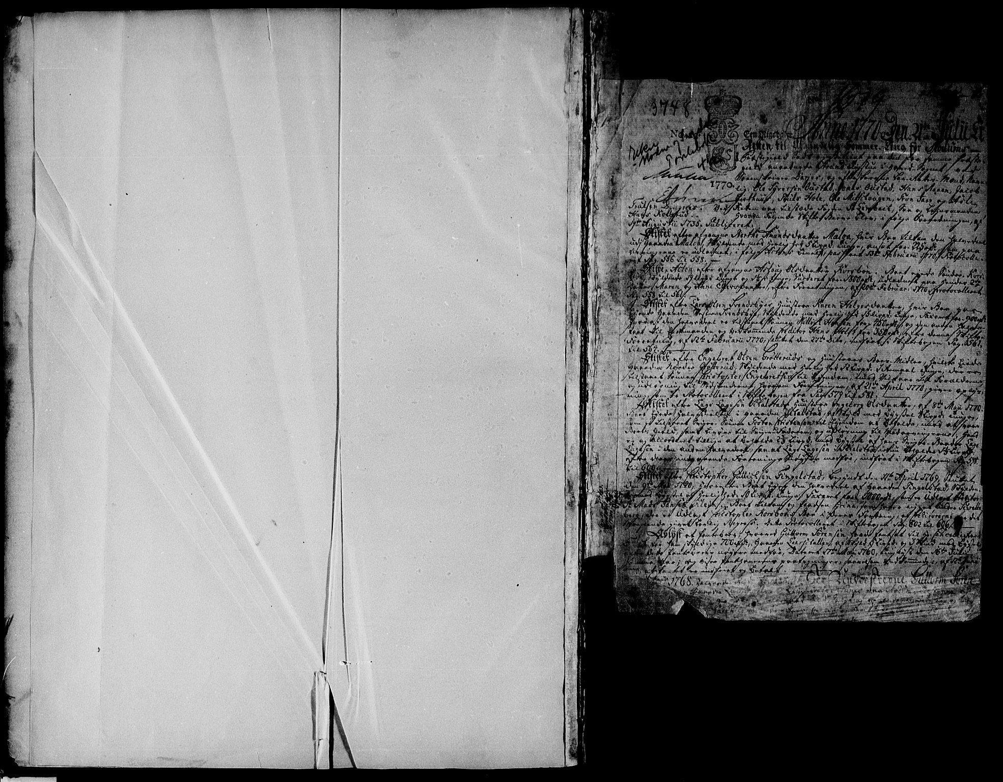 Eiker, Modum og Sigdal sorenskriveri, SAKO/A-123/G/Ga/Gaa/L0004a: Pantebok nr. I 4a, 1770-1779, s. 1