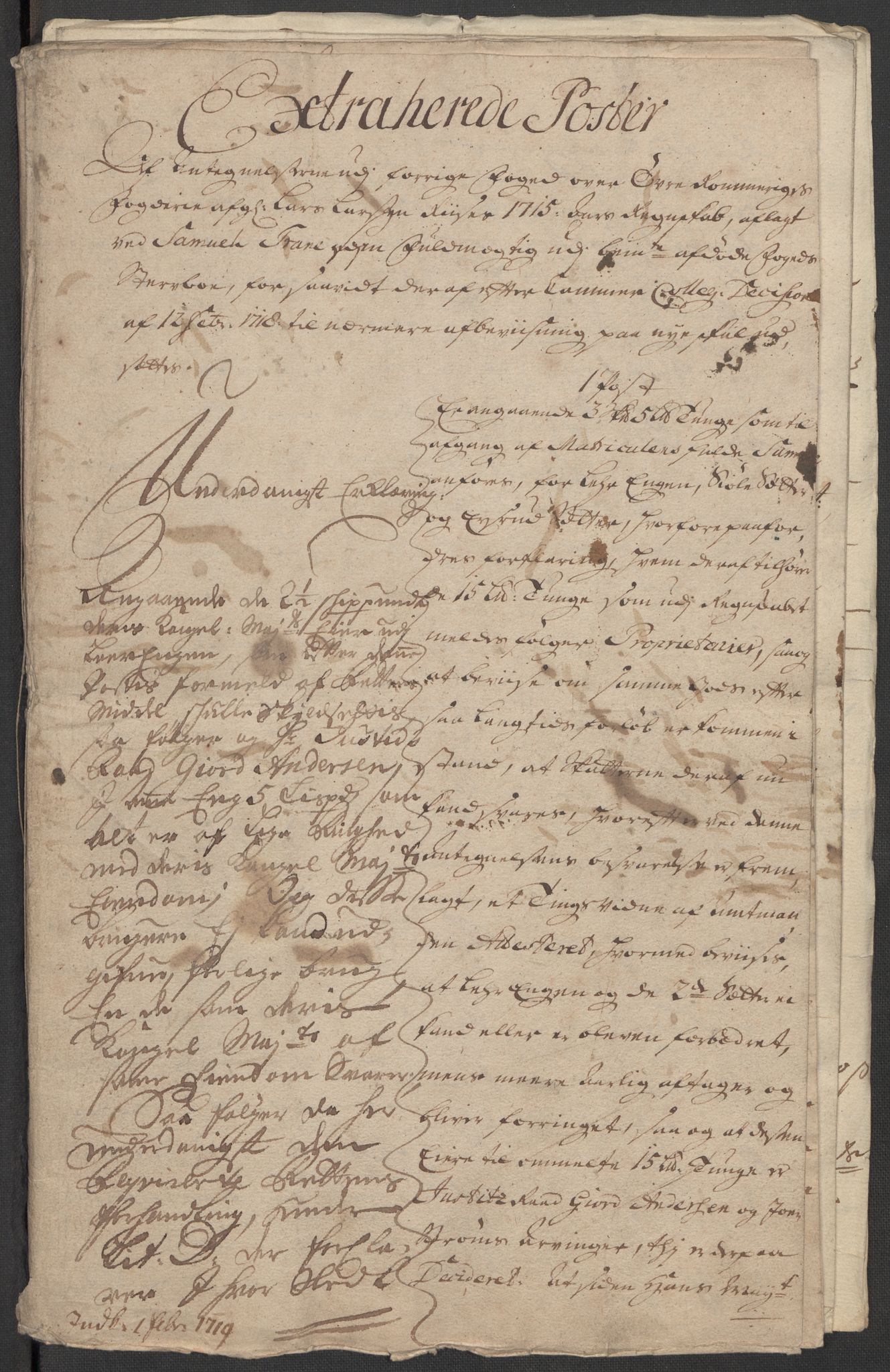 Rentekammeret inntil 1814, Reviderte regnskaper, Fogderegnskap, RA/EA-4092/R12/L0724: Fogderegnskap Øvre Romerike, 1715, s. 210