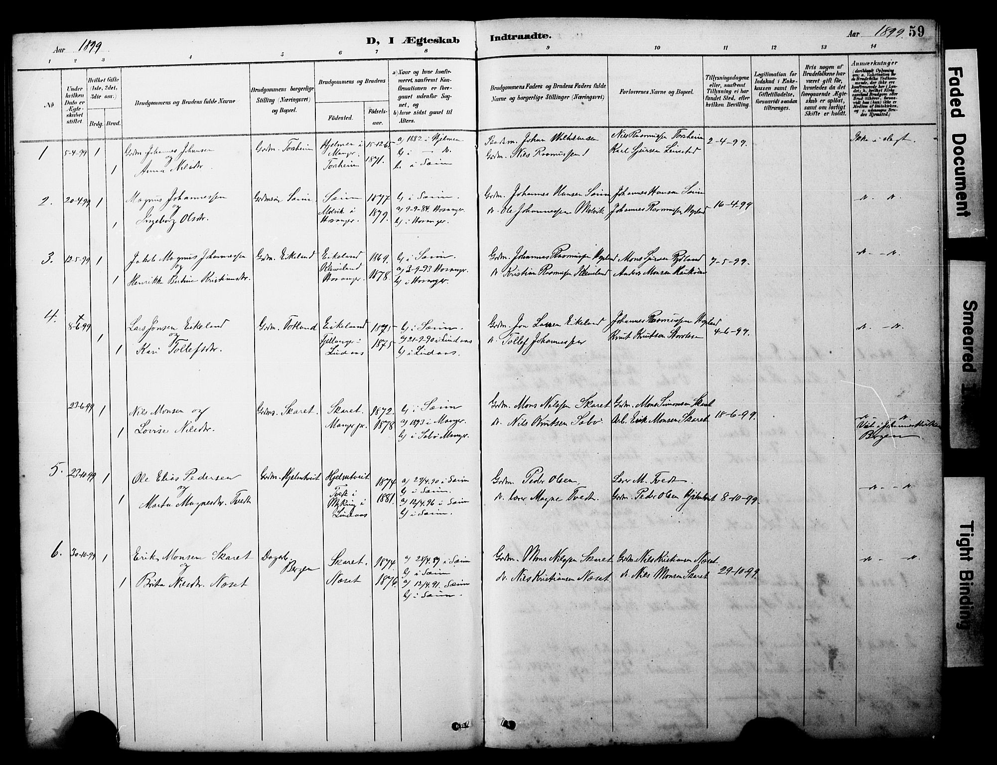 Alversund Sokneprestembete, AV/SAB-A-73901/H/Ha/Hab: Klokkerbok nr. D 3, 1890-1908, s. 59