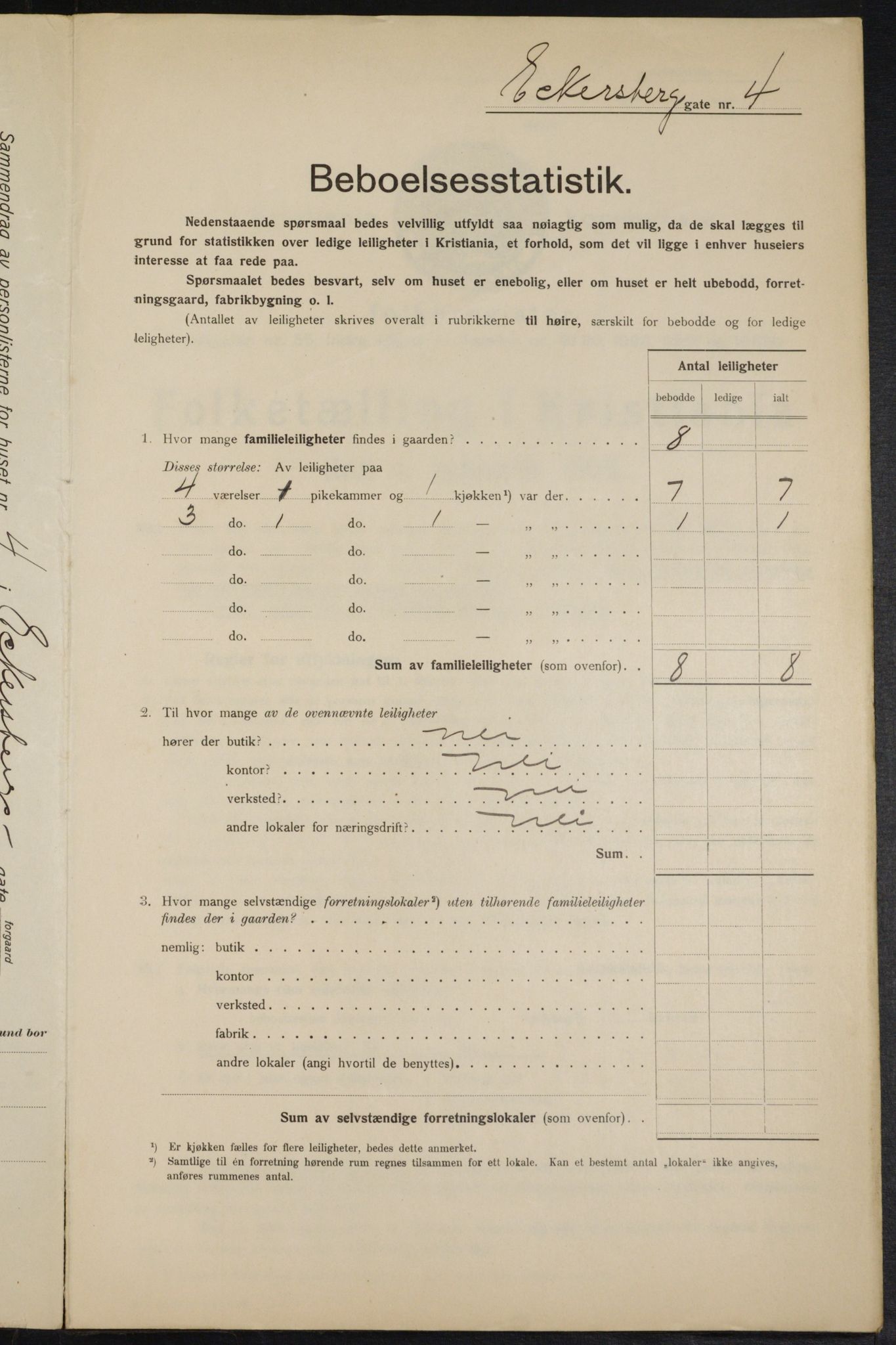 OBA, Kommunal folketelling 1.2.1915 for Kristiania, 1915, s. 17714