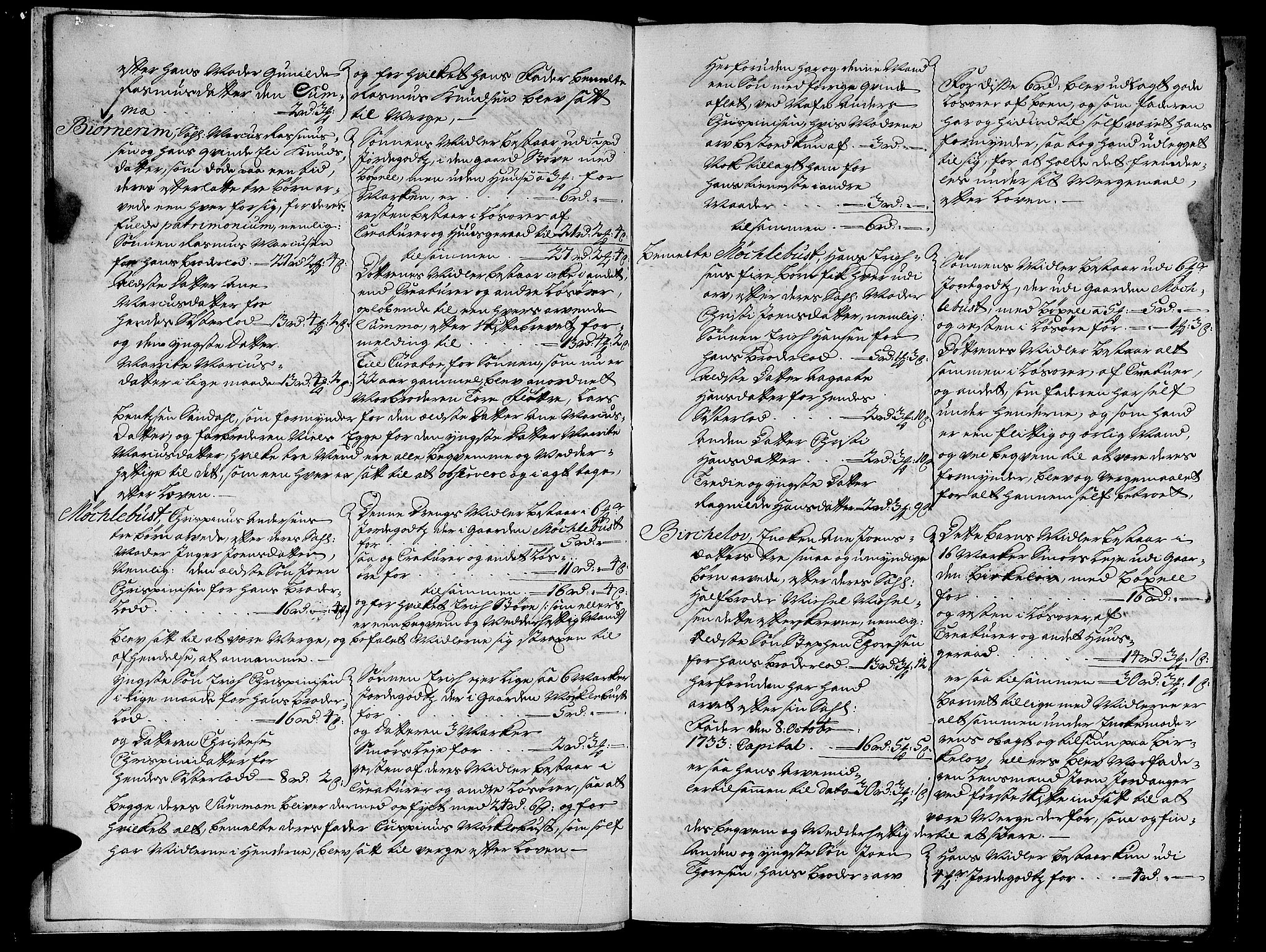 Nordfjord sorenskriveri, SAB/A-2801/04/04a/L0008: Skifteprotokollar, 1733-1744, s. 9